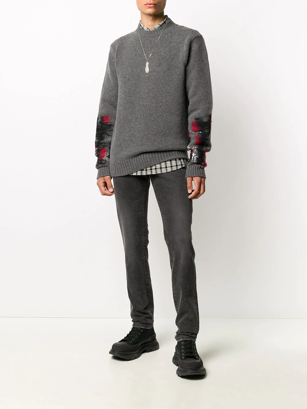 logo plaque jeans - 2