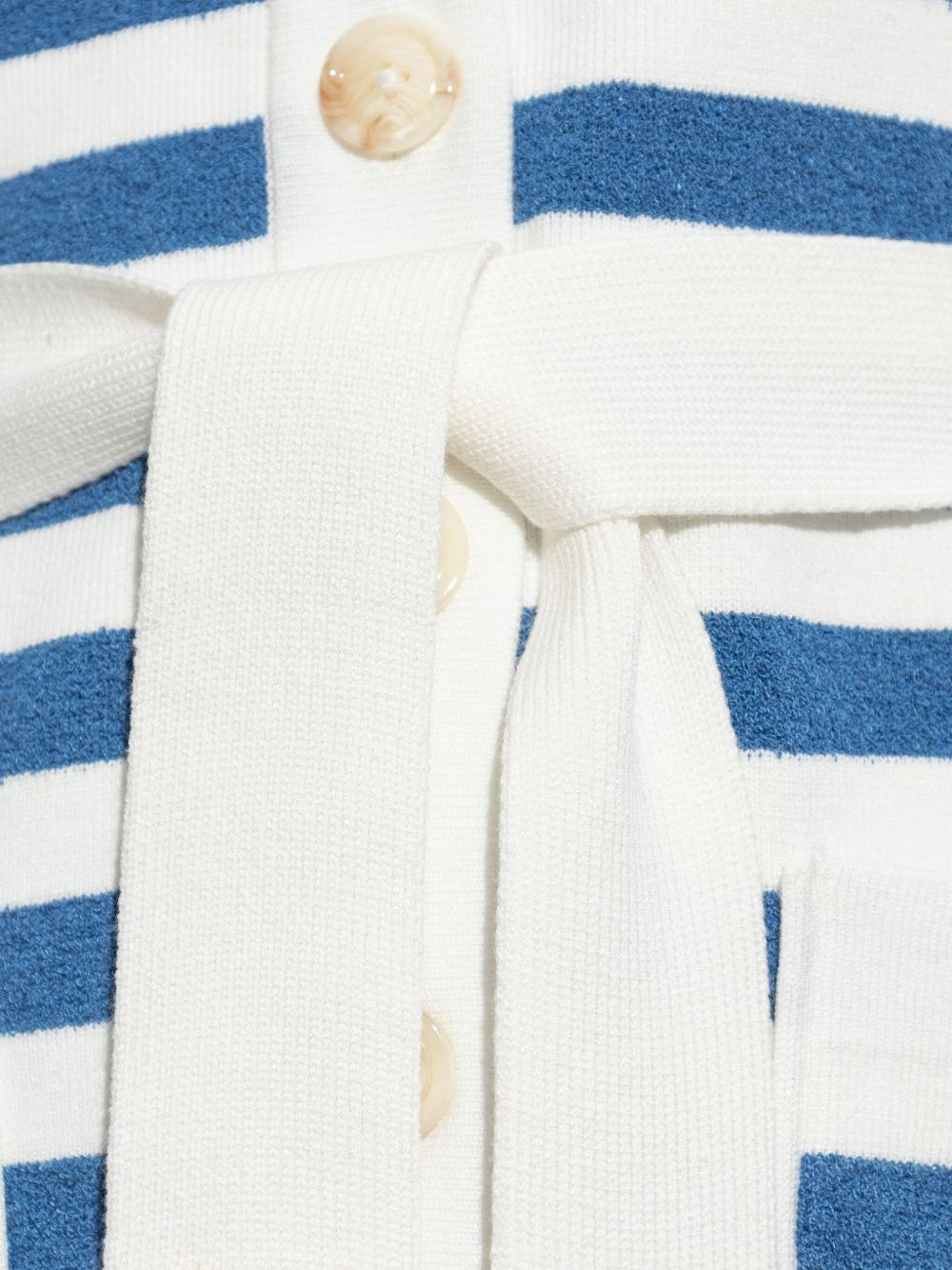 striped belted cardigan - 5