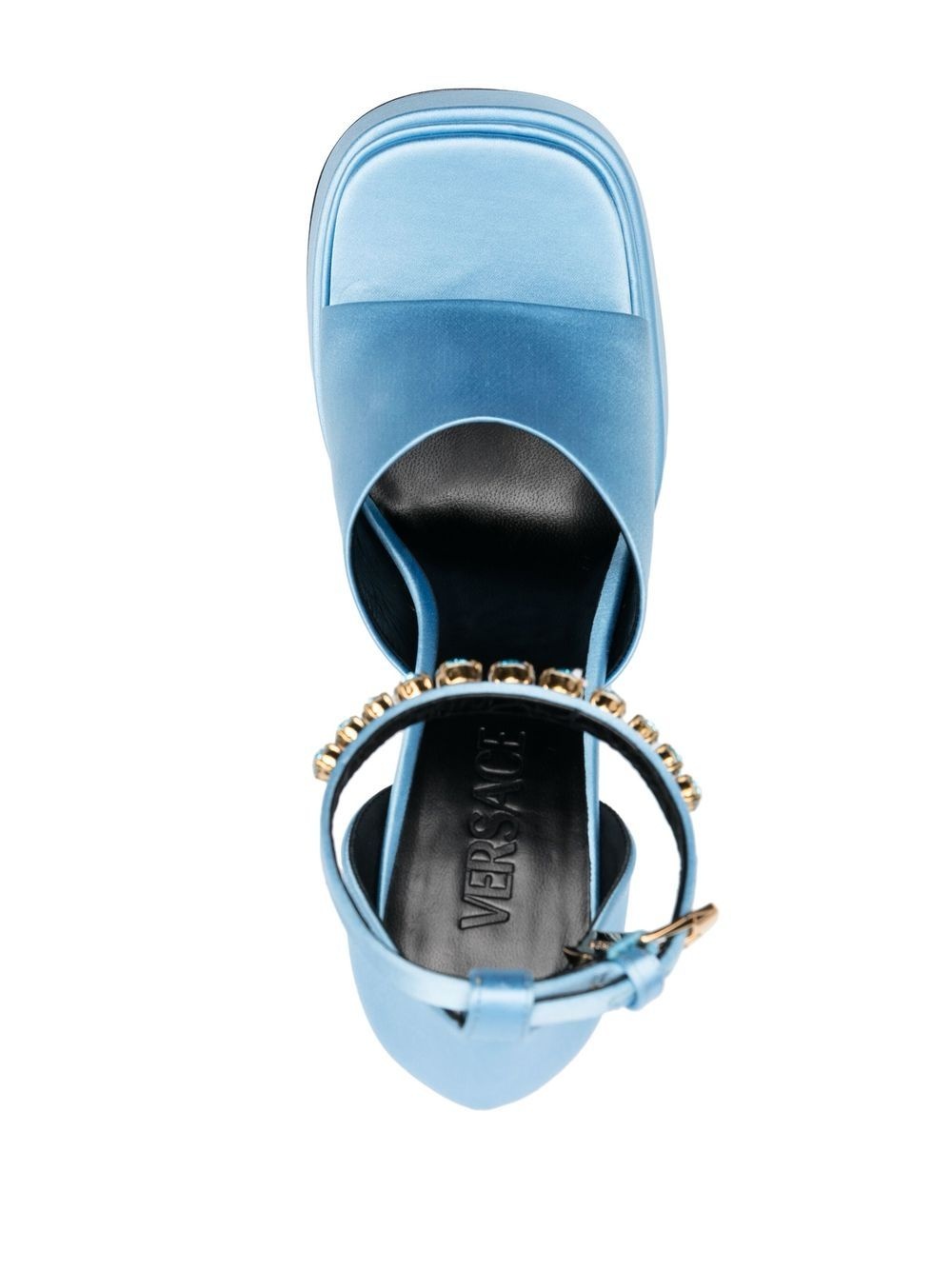 Medusa charm platform sandals - 4