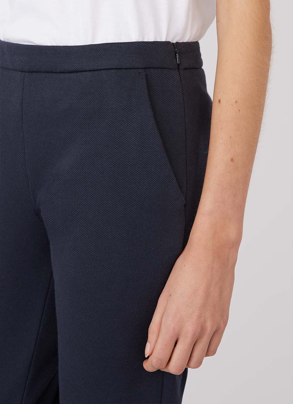 Jersey Twill Slim Leg Trouser - 1