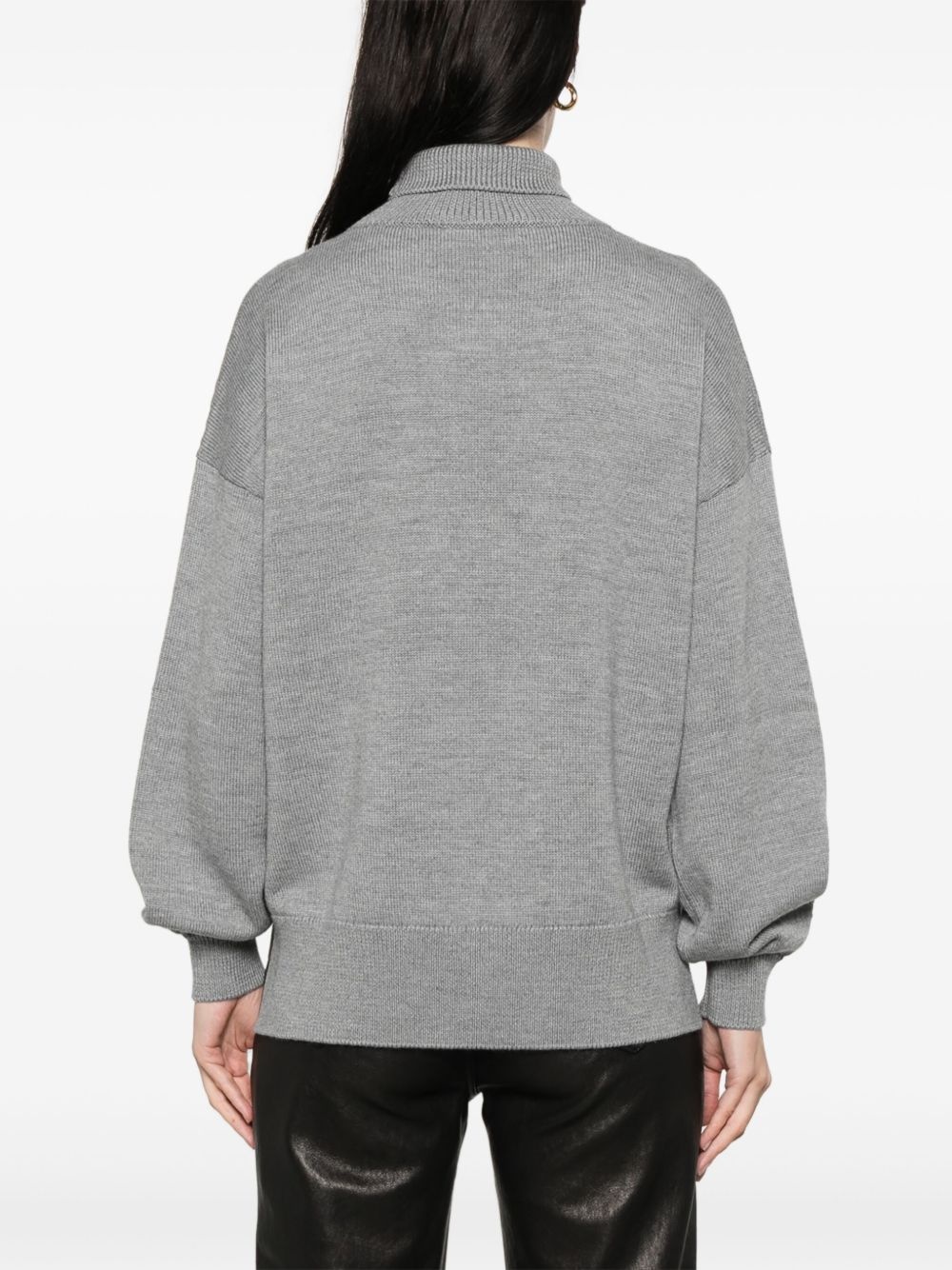 wool turtleneck sweater - 4