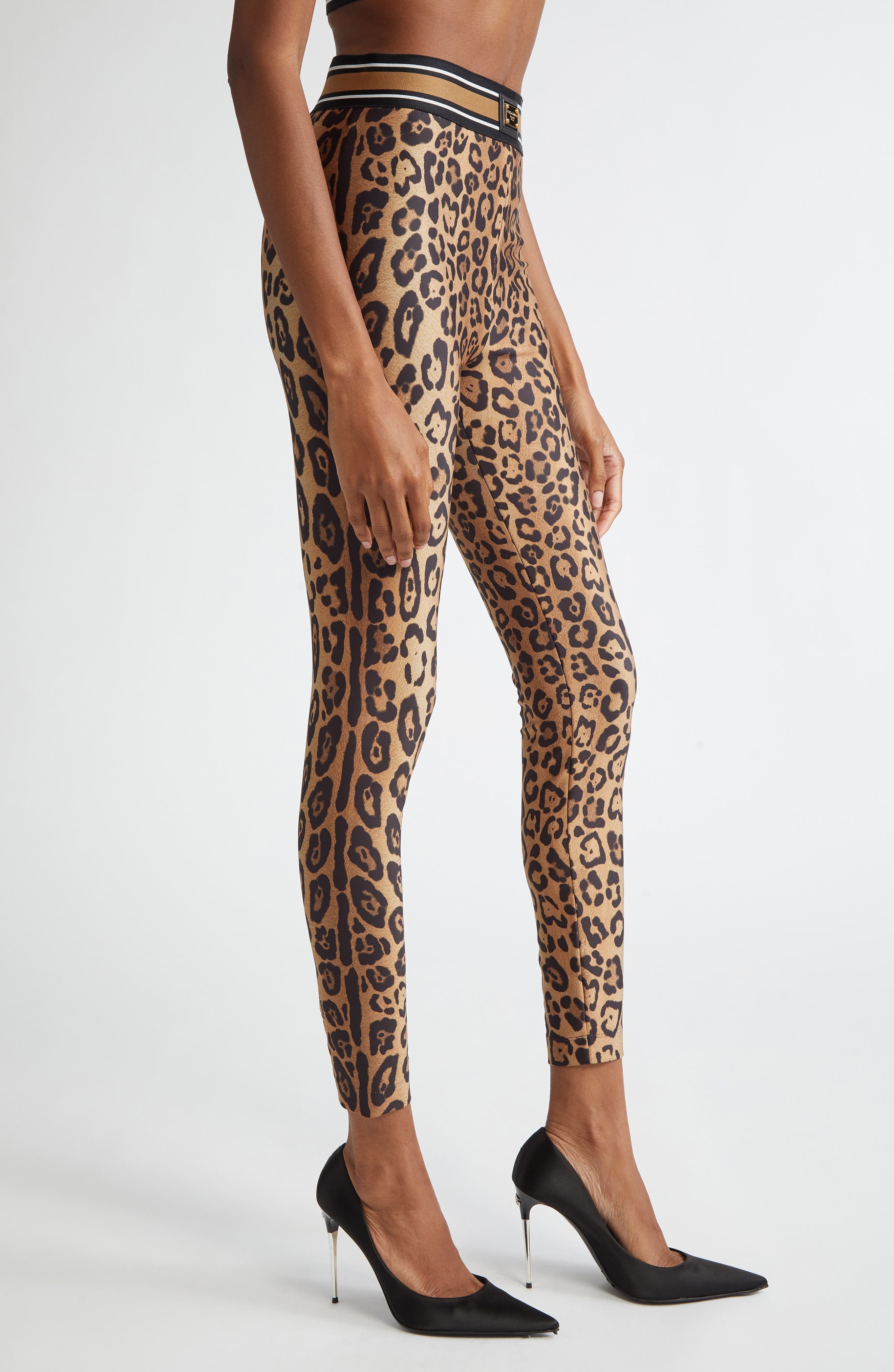 Dolce&Gabbana Leopard Print Leggings at Nordstrom - 4
