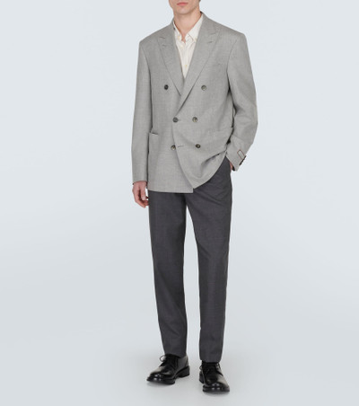 Canali Double-breasted cashmere-blend blazer outlook