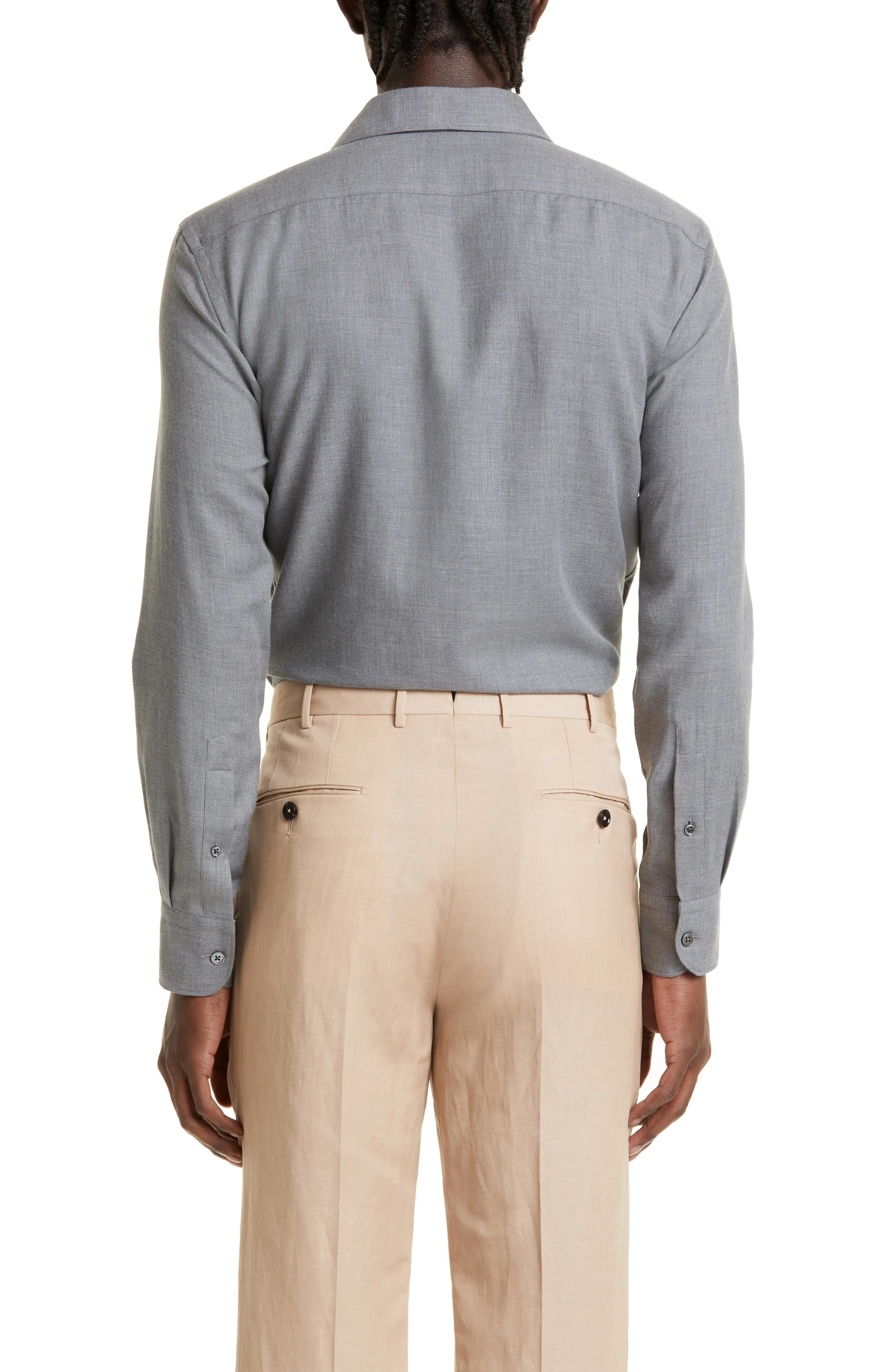 Cashco Cotton & Cashmere Button-Up Shirt - 2