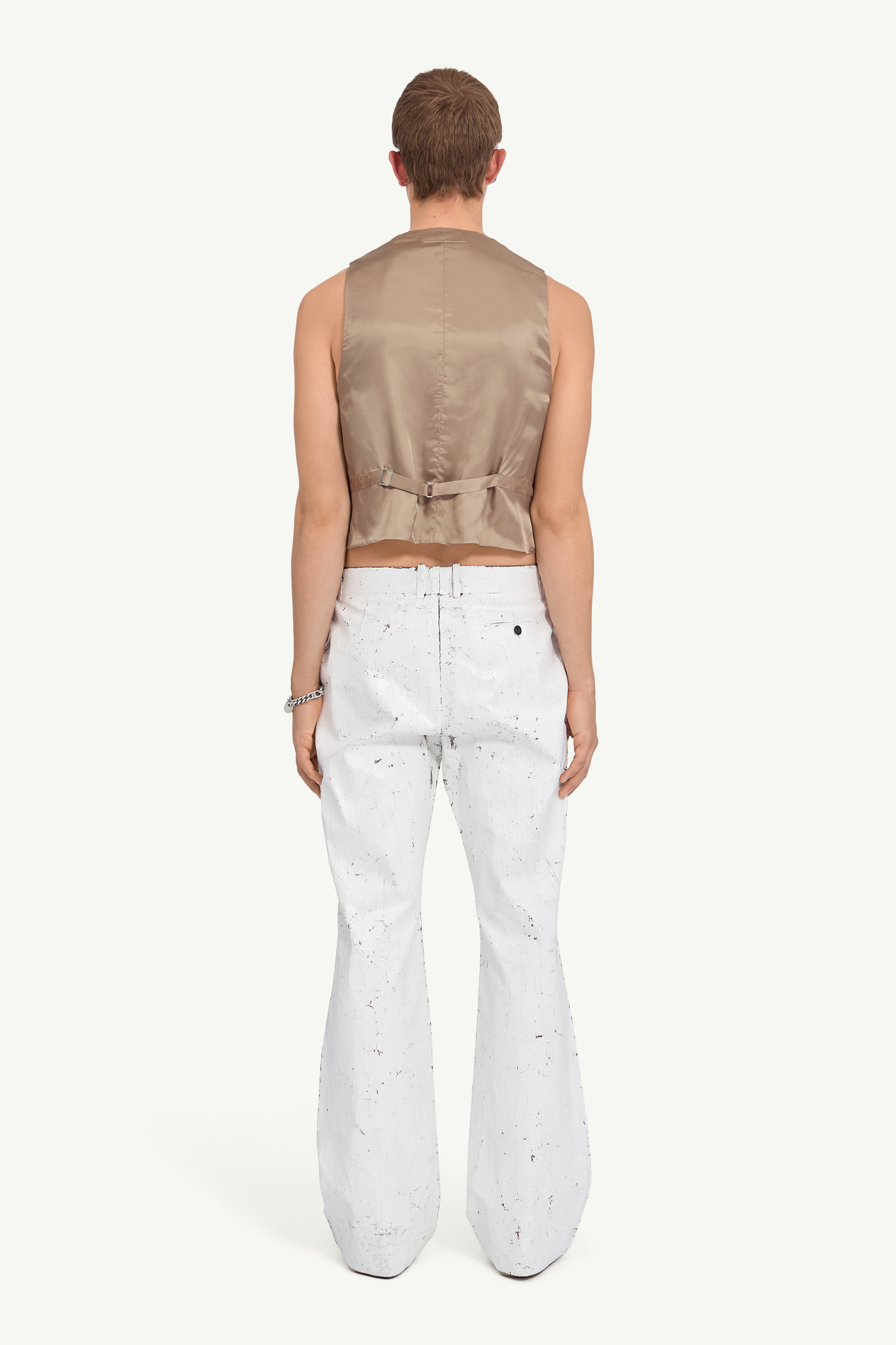 Painted White Trousers - 4