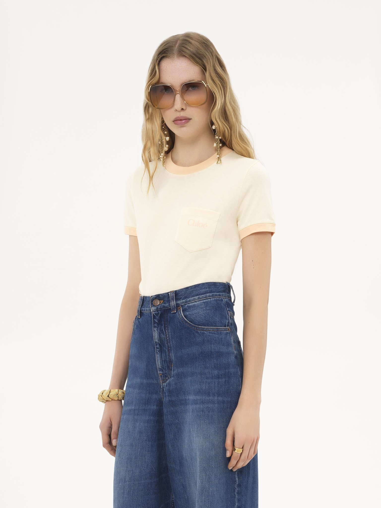 CREW-NECK LOGO T-SHIRT IN COTTON JERSEY - 4