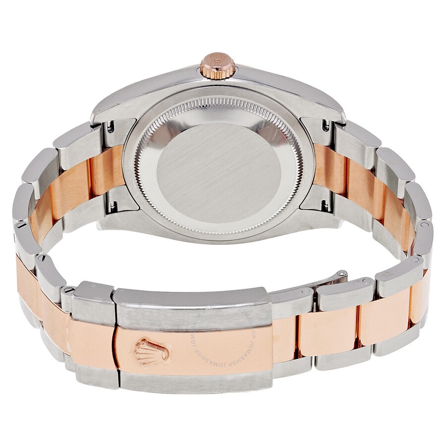 Rolex Oyster Perpetual Datejust Rhodium Dial Automatic Ladies Stainless Steel and 18 Carat Everose G - 3
