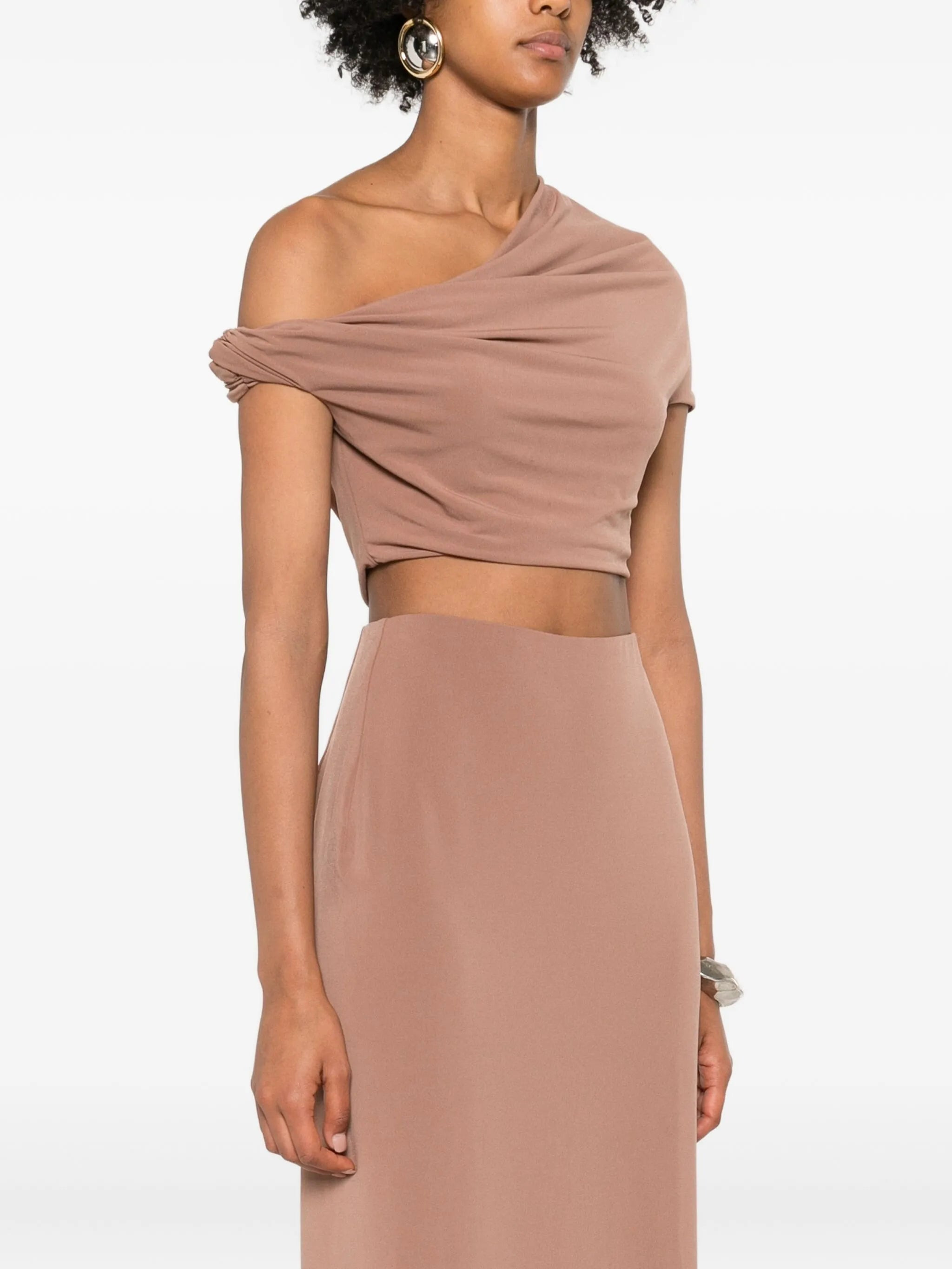 Ida draped short-sleeve top - 3