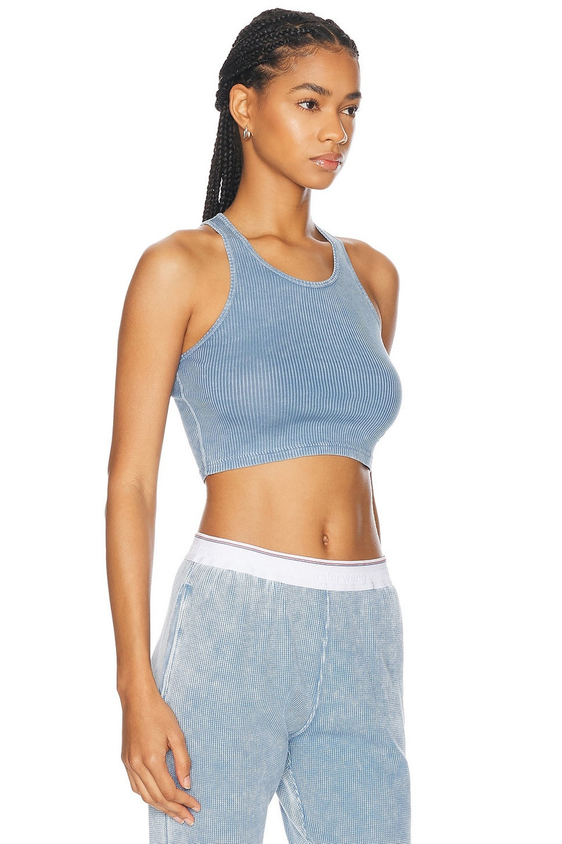 Cropped Classic Racer Tank Top 2