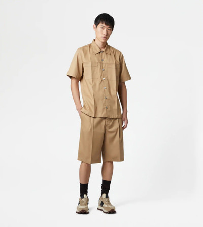 Tod's BERMUDA SHORTS WITH DARTS - BEIGE outlook