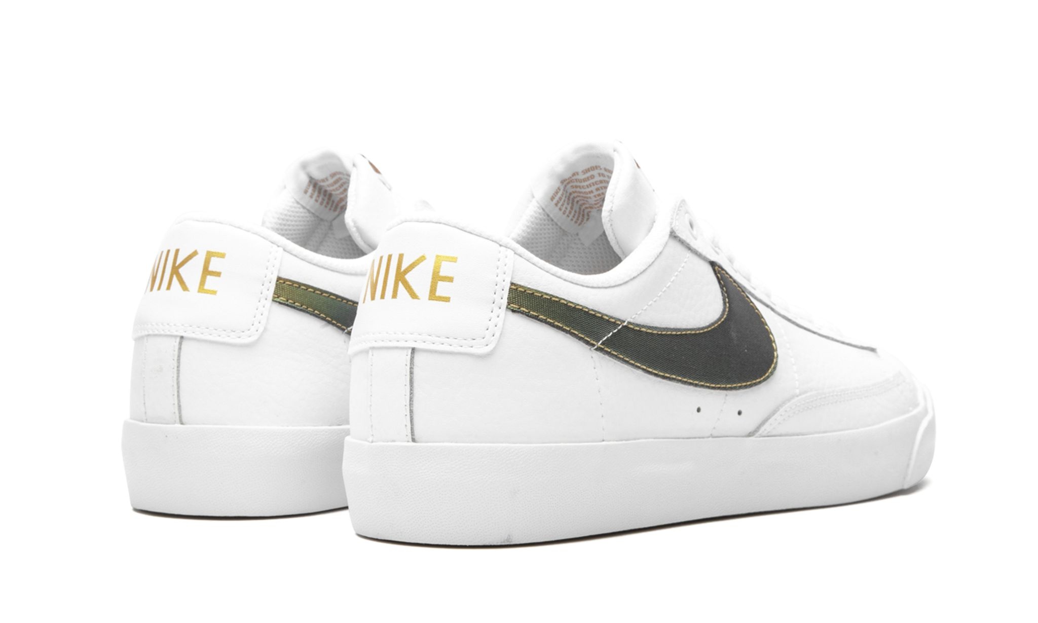 Blazer Low Premium "White/Metallic Gold" - 3