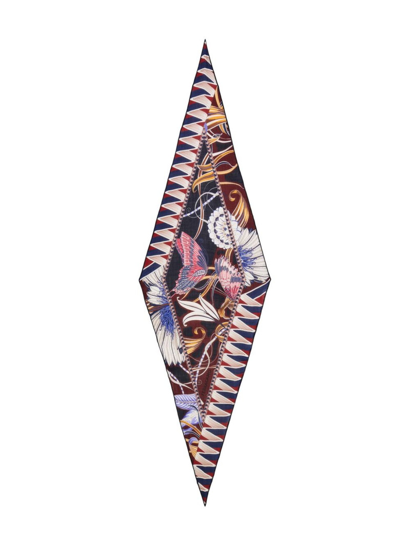 floral-print scarf 1
