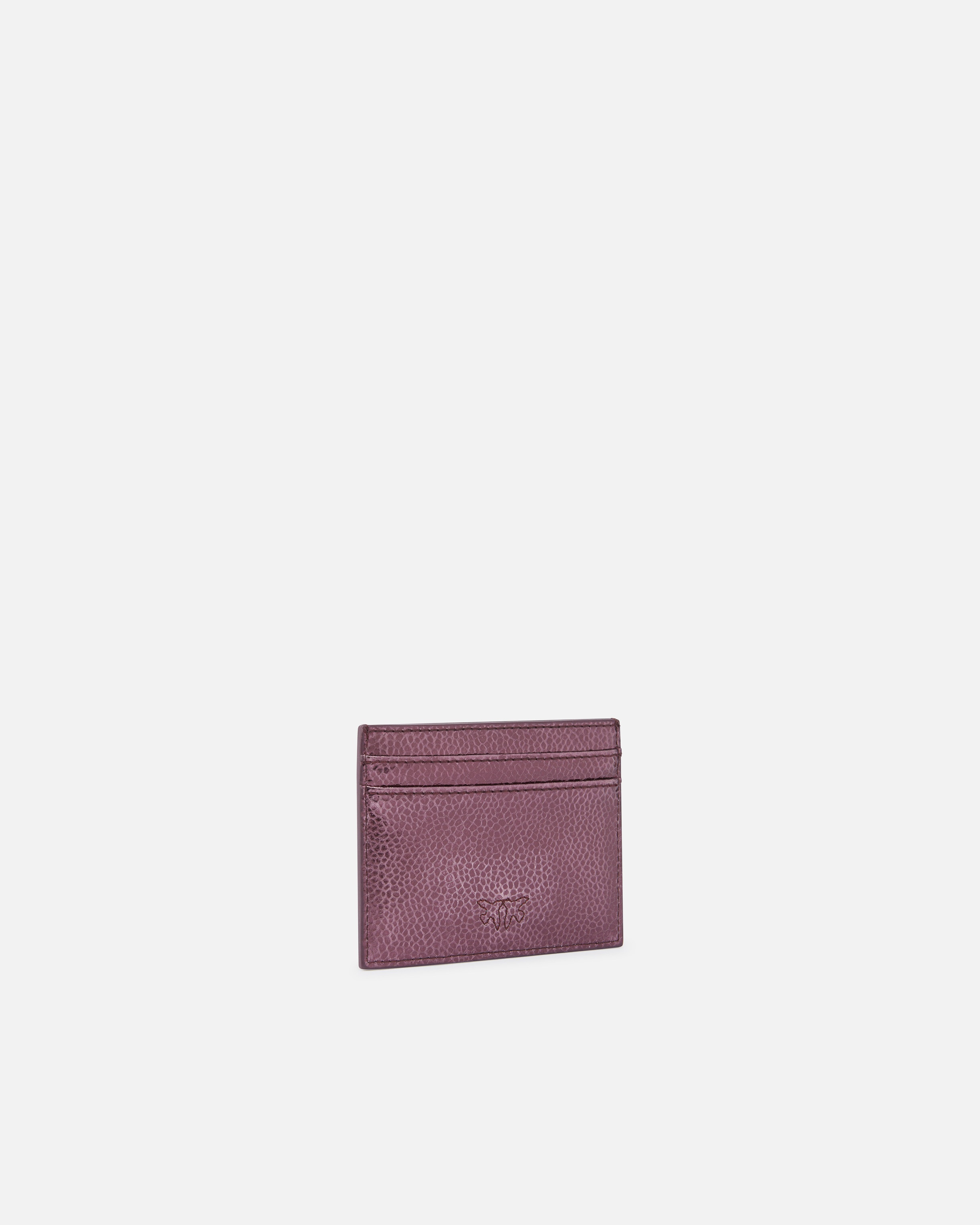 METALLIC LEATHER CARD HOLDER - 2