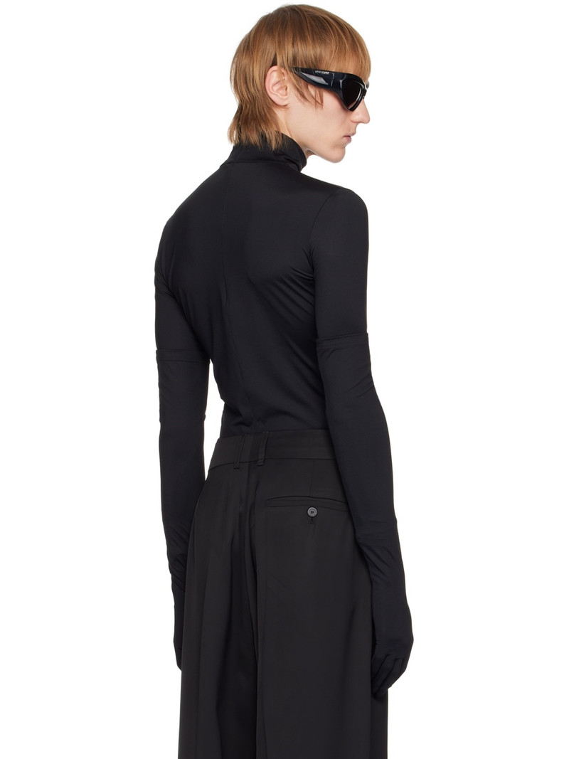 Black Fitted Long Sleeve T-Shirt 3