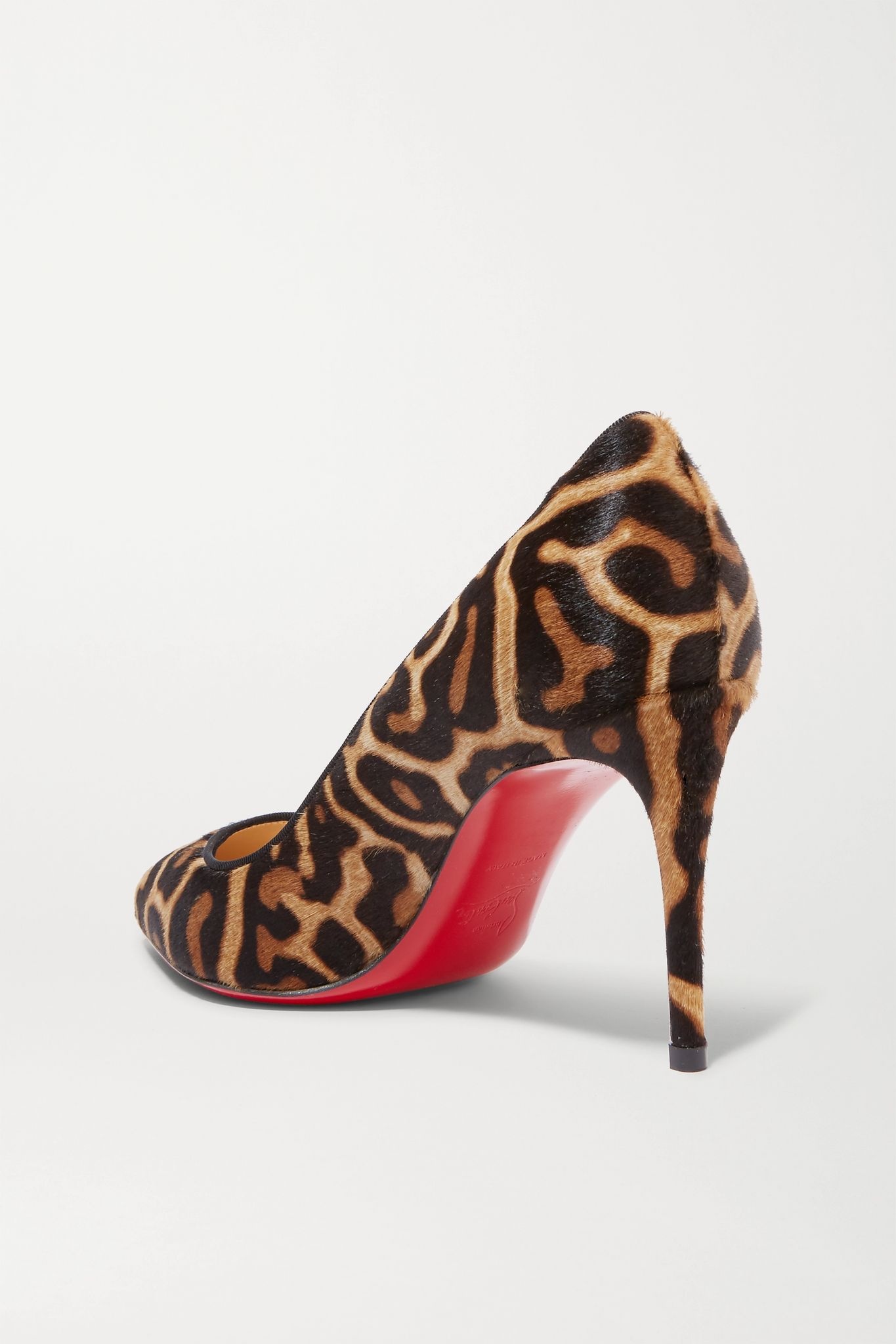 Pigalle Follies 85 leopard-print calf hair pumps - 4