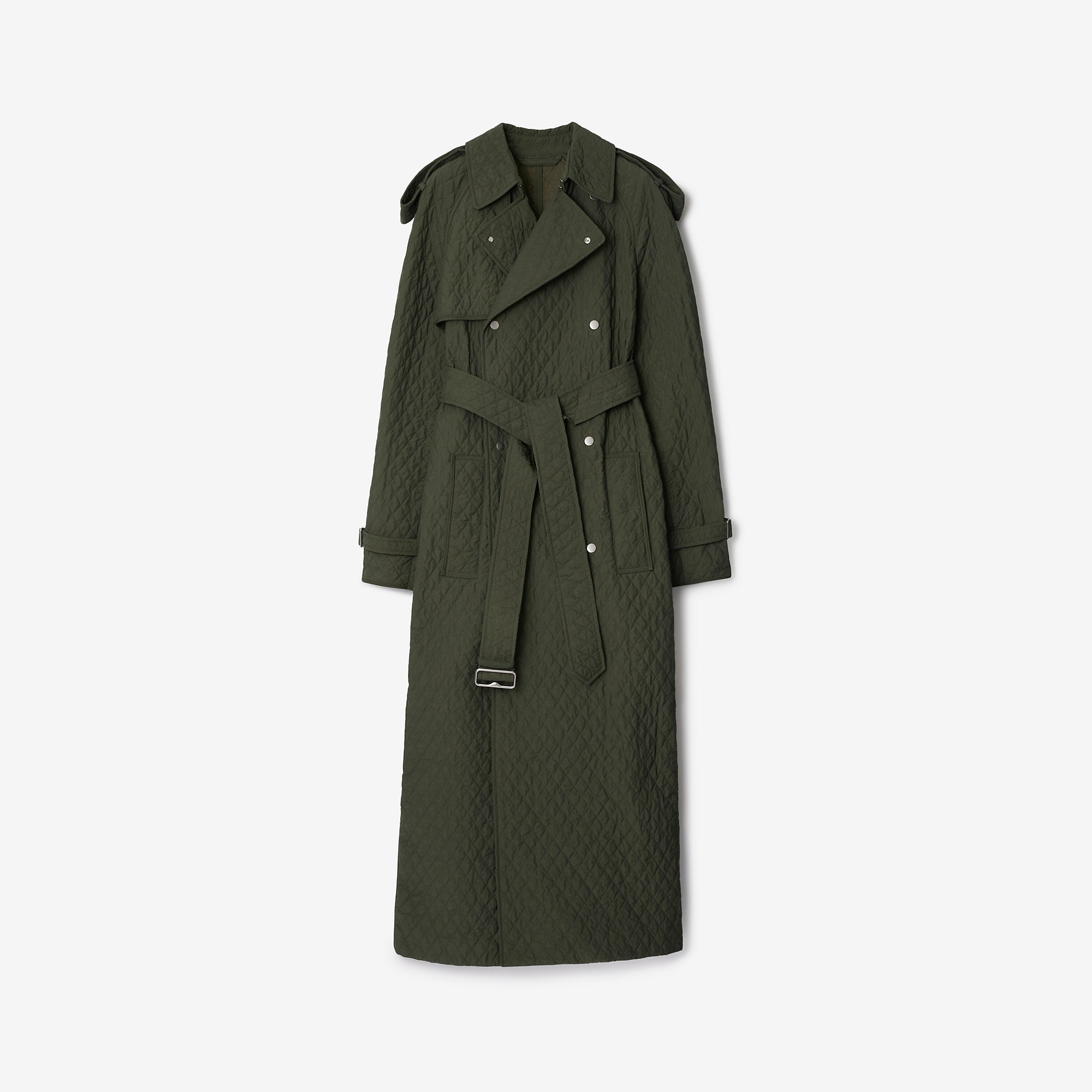 BURBERRY｜COATS (Long Quilted Nylon Trench Coat (8093068 Burberry Long Quilted Nylon Trench Coat | REVERSIBLE