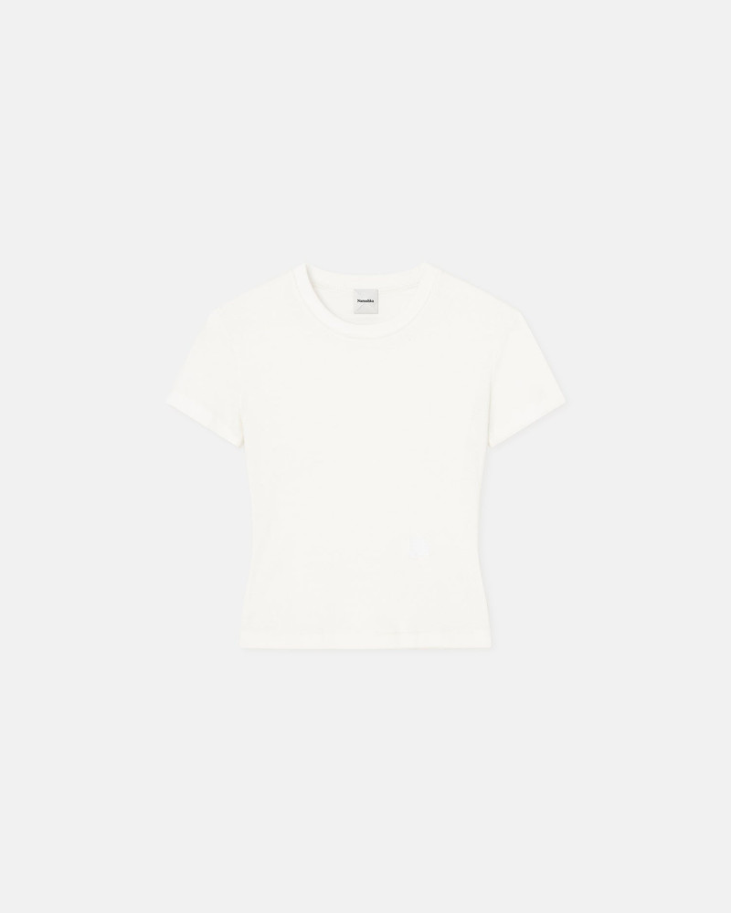 Cropped Ribbed Cotton-Jersey T-Shirt - 1