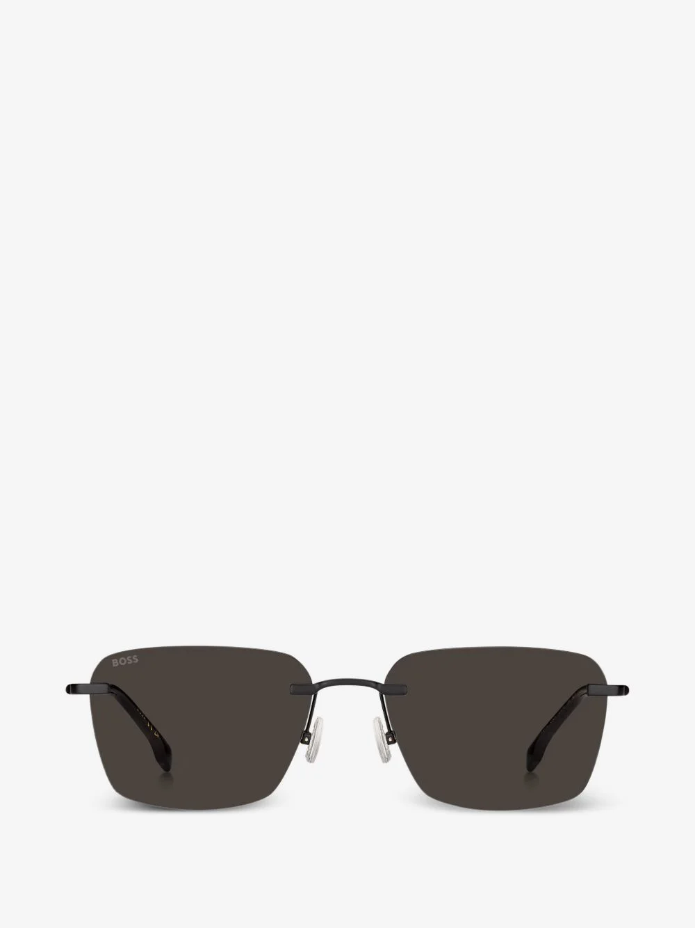square rimless sunglasses - 1