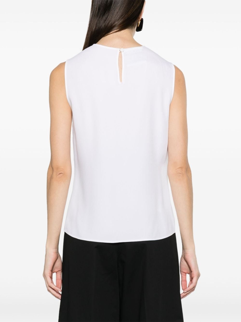 heart cut-out sleeveless blouse - 4