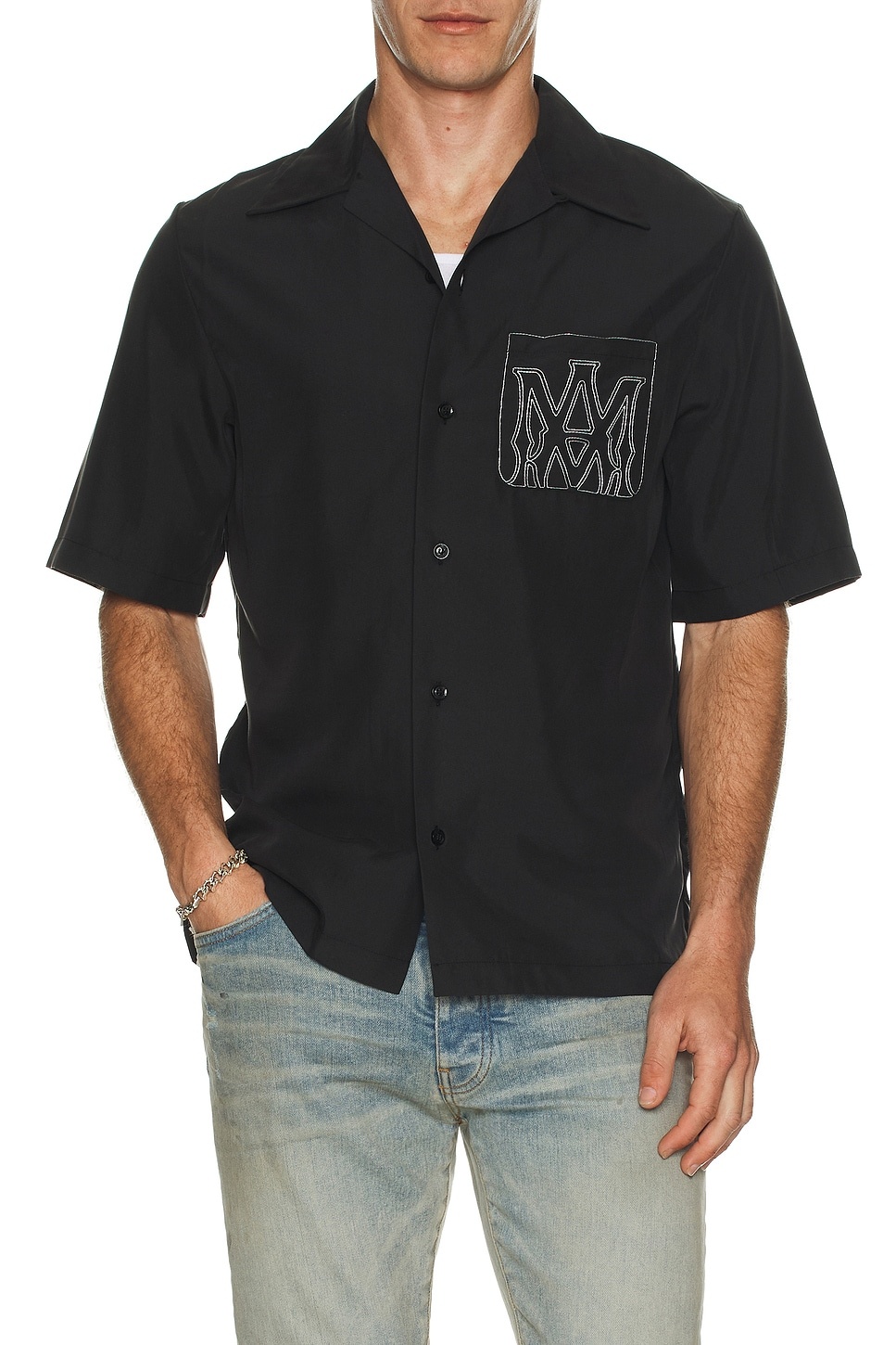 MA Outline Bowling Shirt - 4