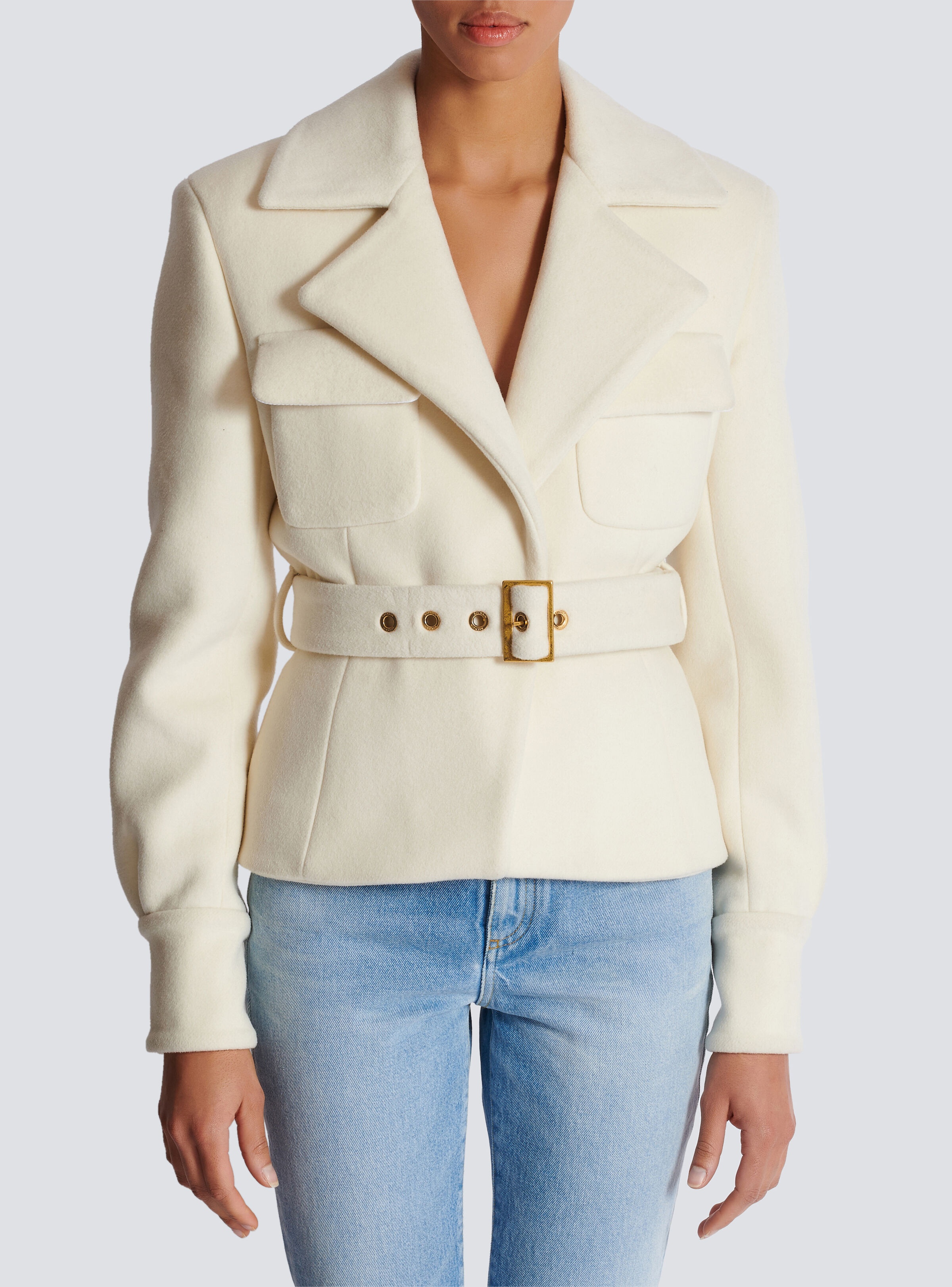 Wool belted coat - 5