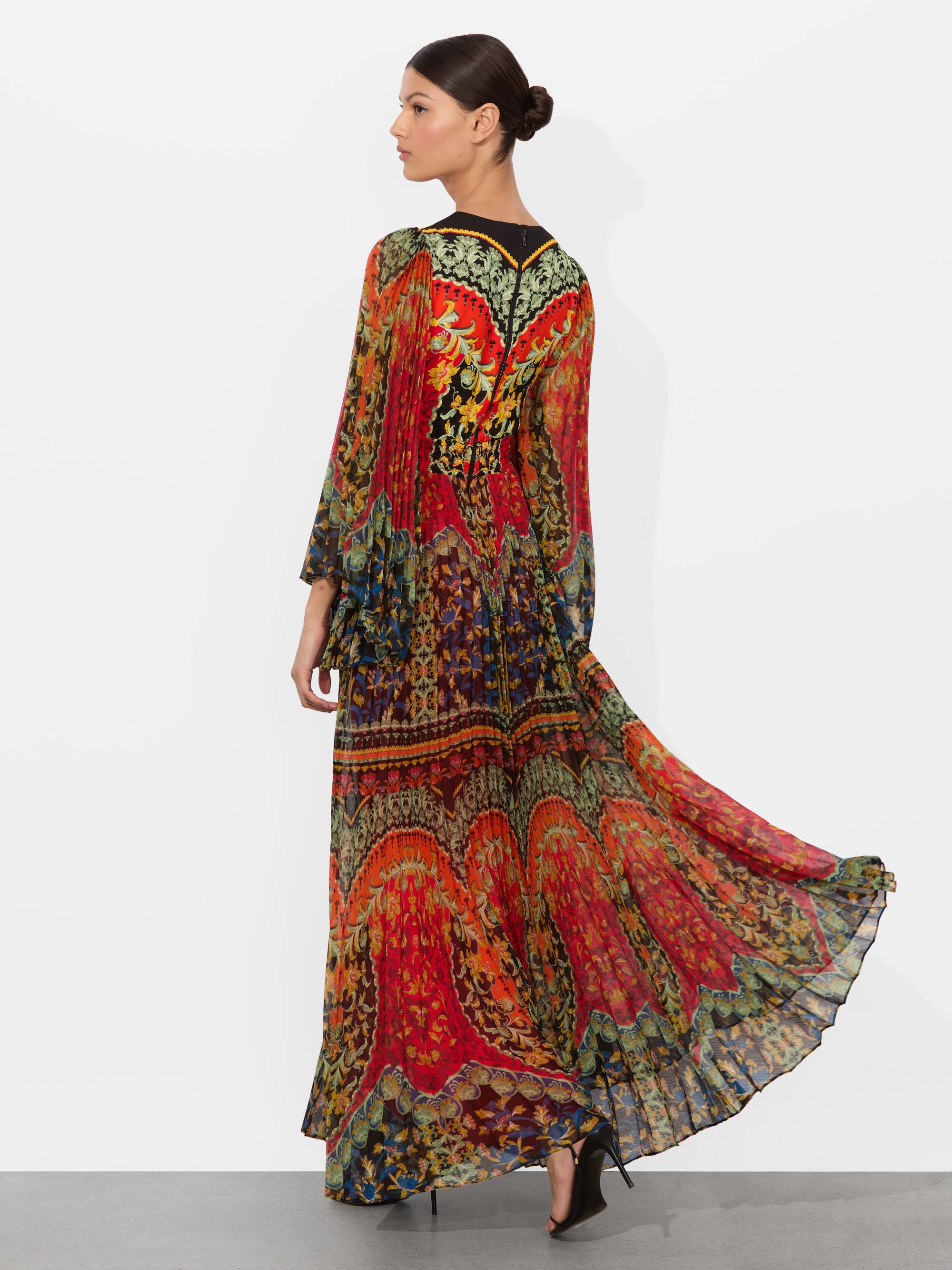 BENNET PLEATED MAXI DRESS - 4