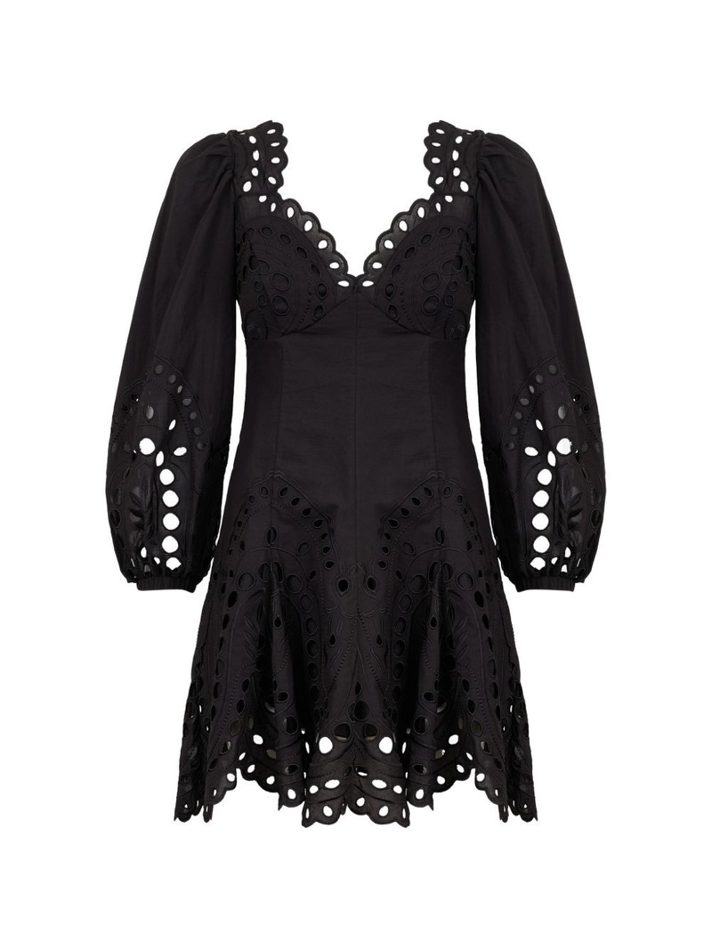 Esmare scalloped embroidered mini dress 1