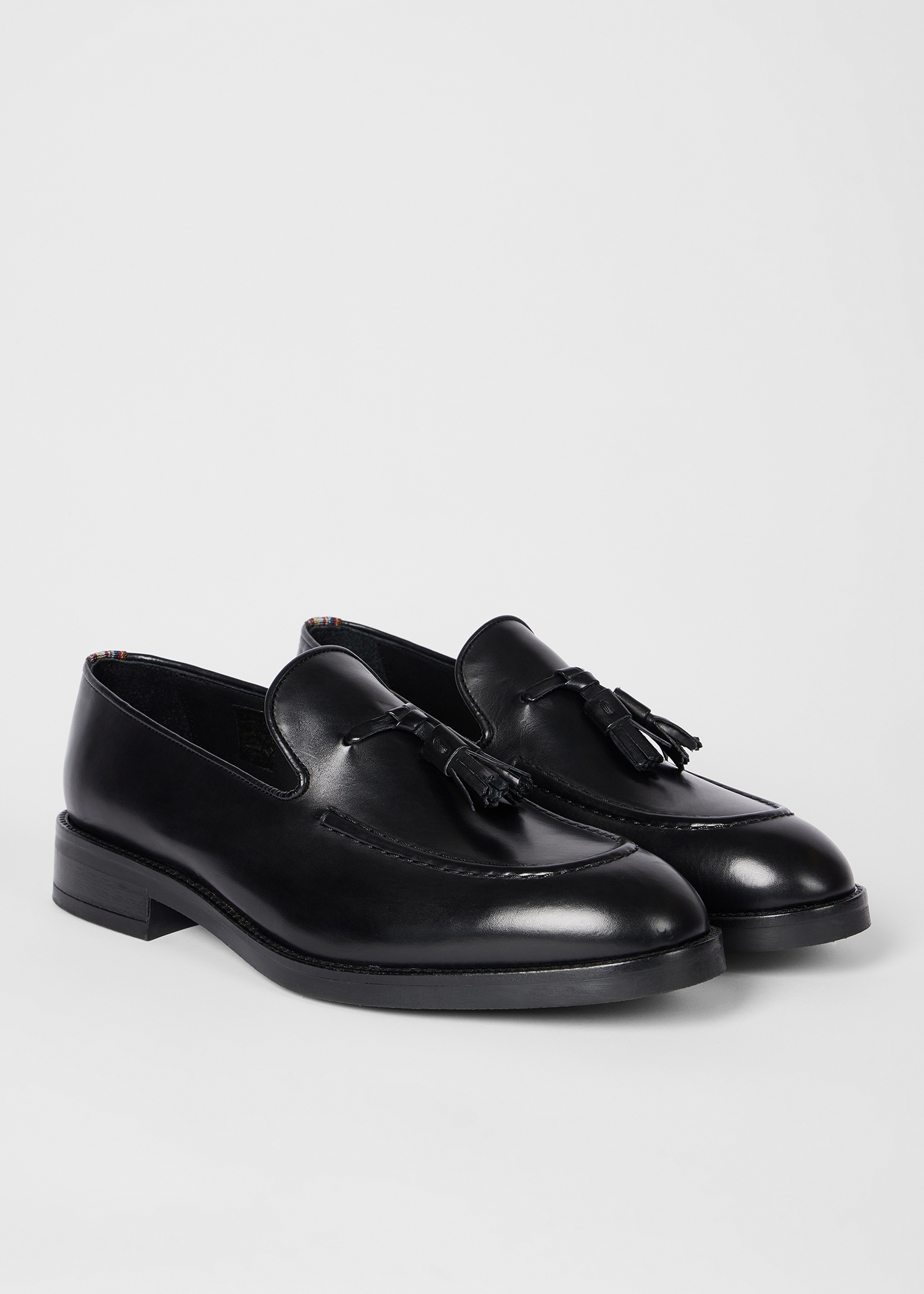 Black Leather 'Lawrence' Tassel Loafers - 2