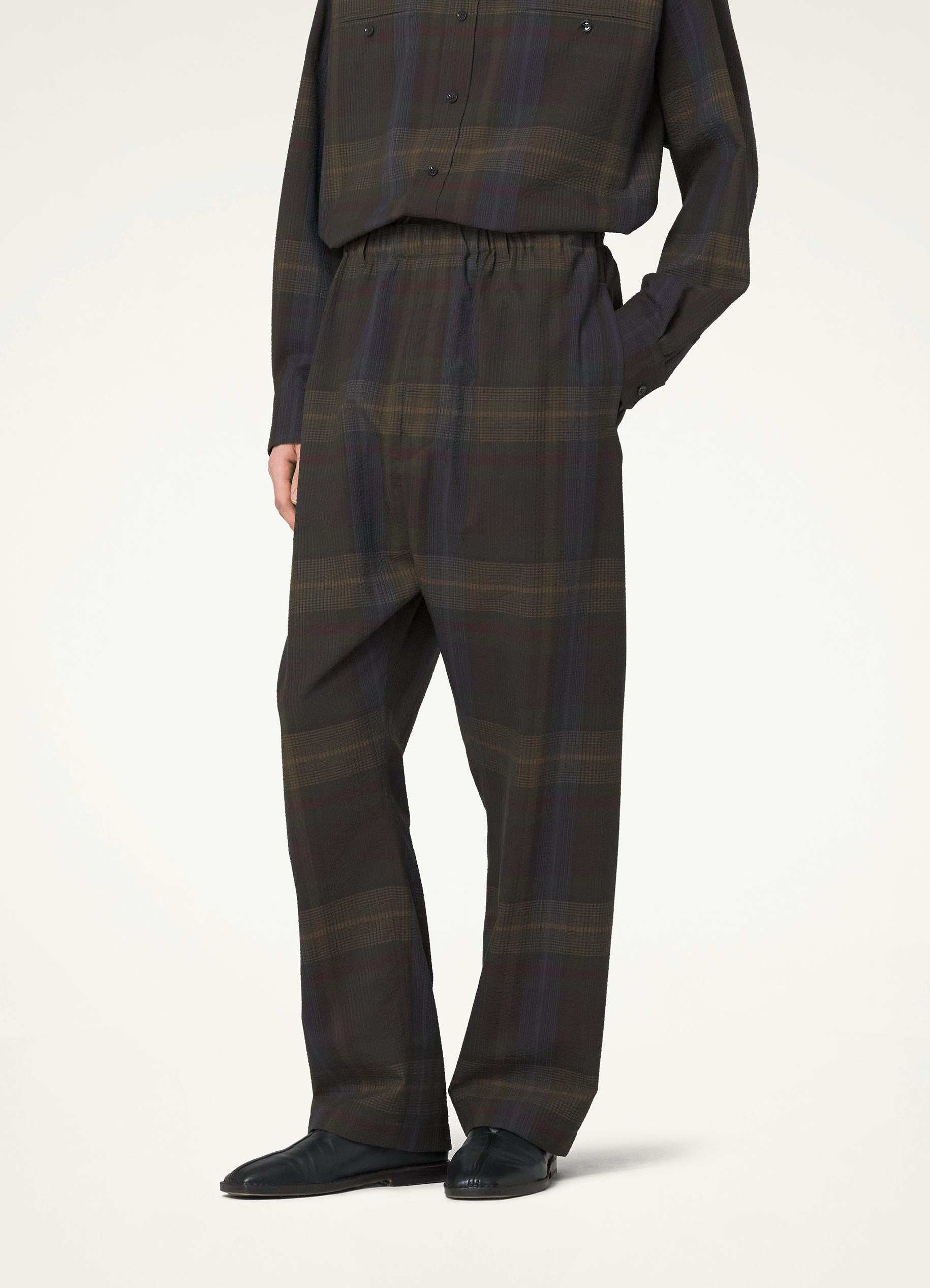 RELAXED PANTS
CHECKED SEERSUCKER WOOL - 2