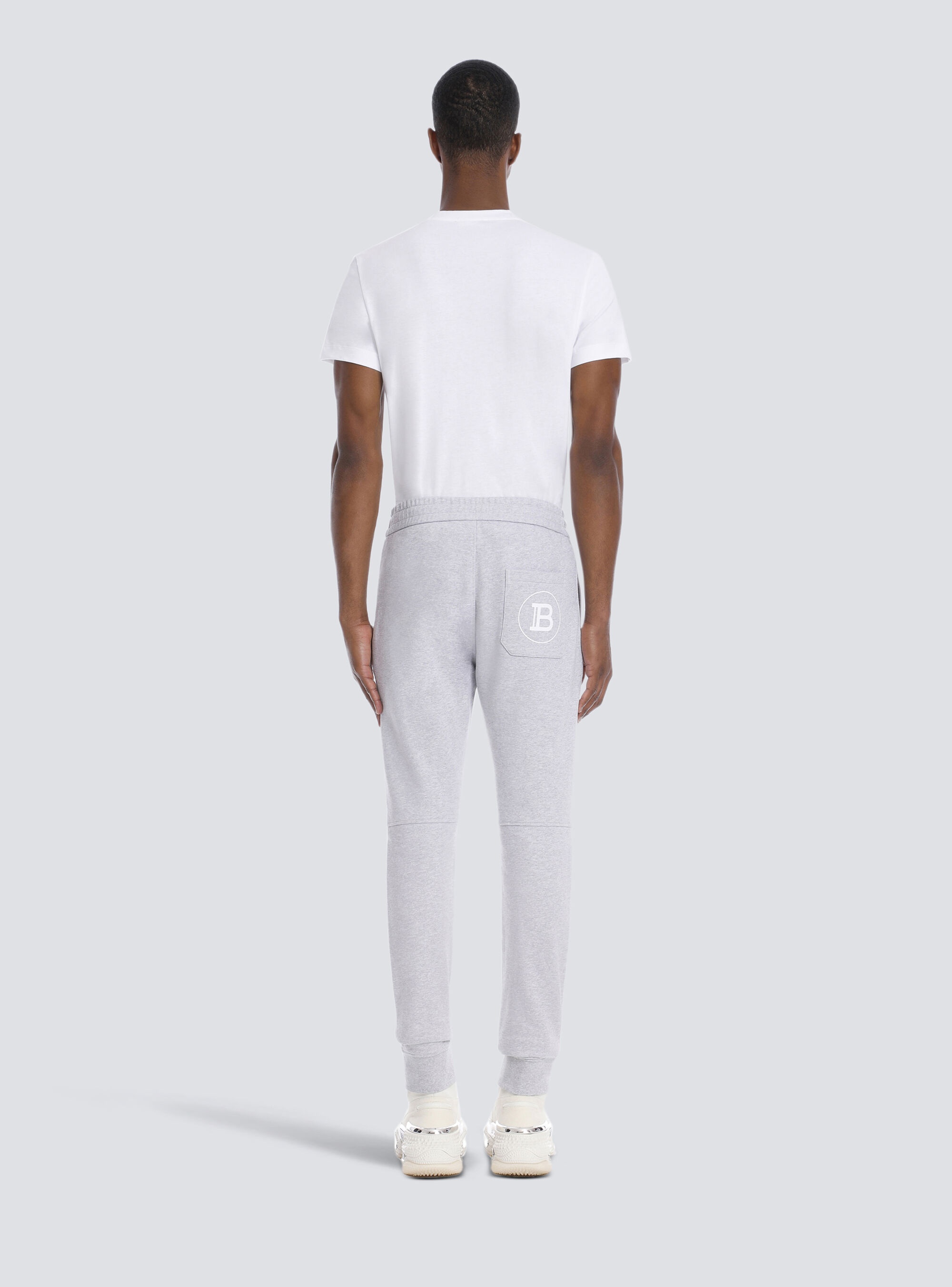 Cotton sweatpants with Balmain Paris logo - 3