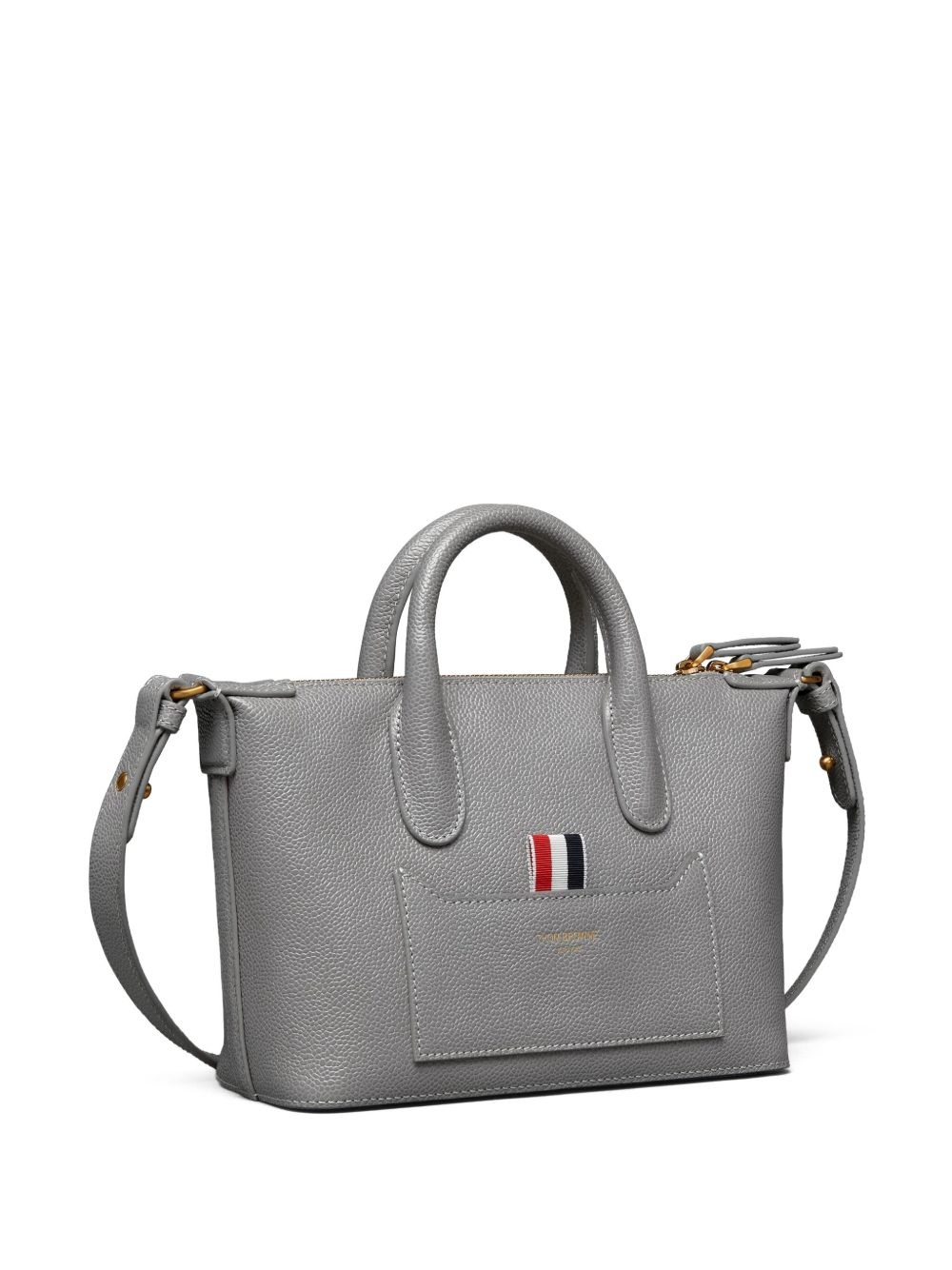 leather tote bag - 3