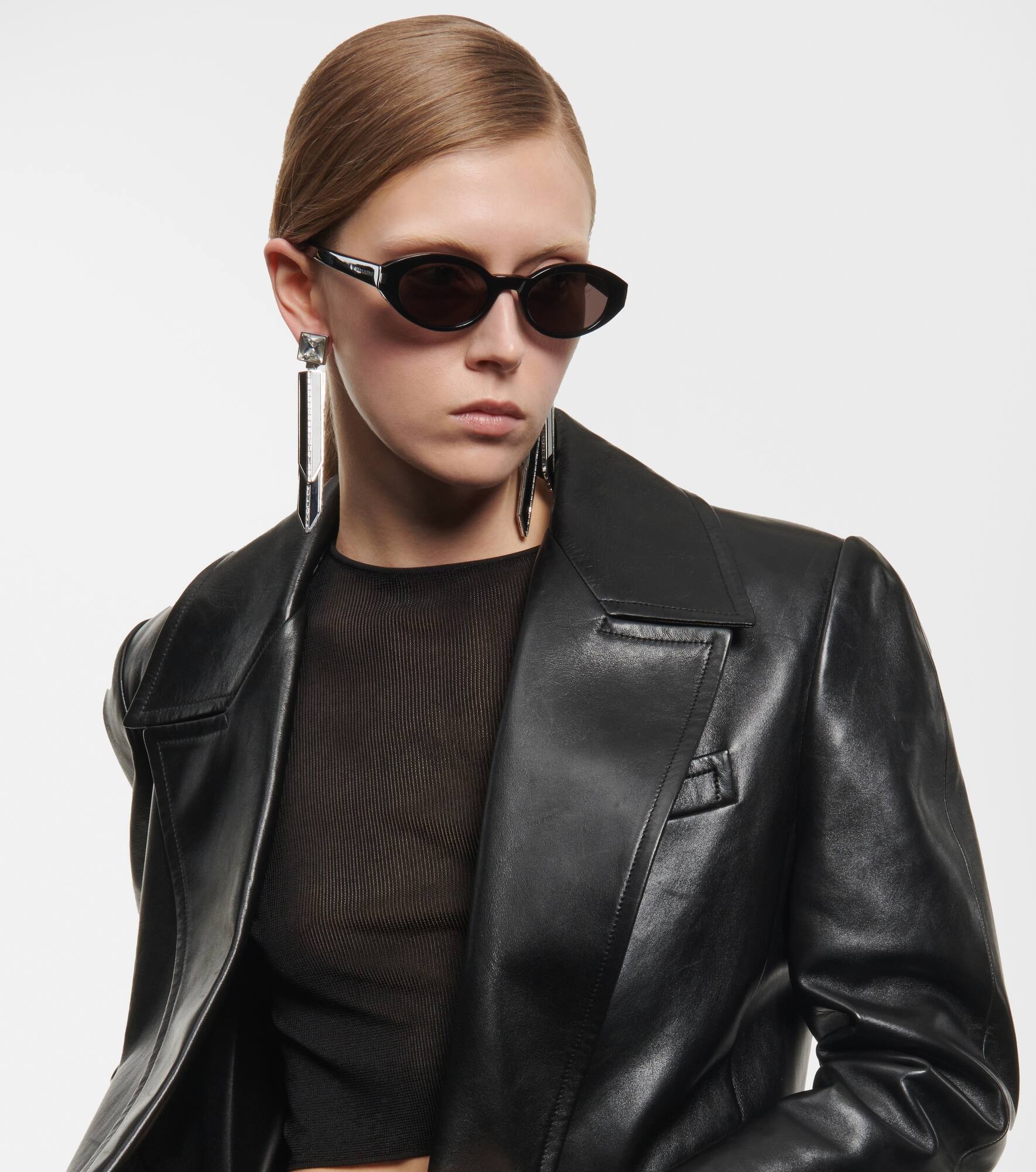 Oval acetate sunglasses - 6