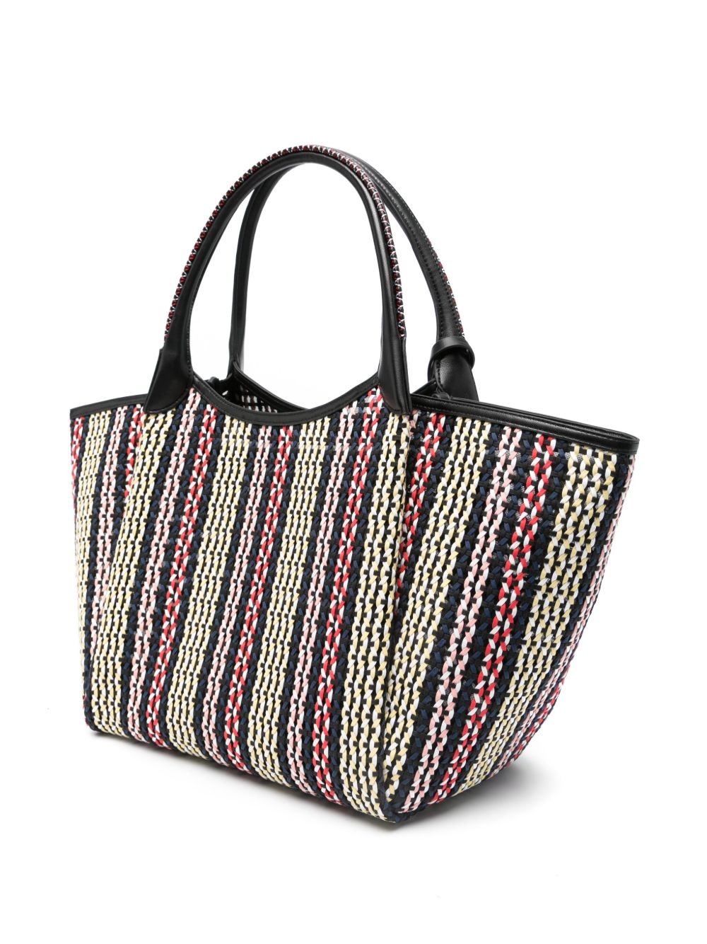 basket-weave tote bag - 3
