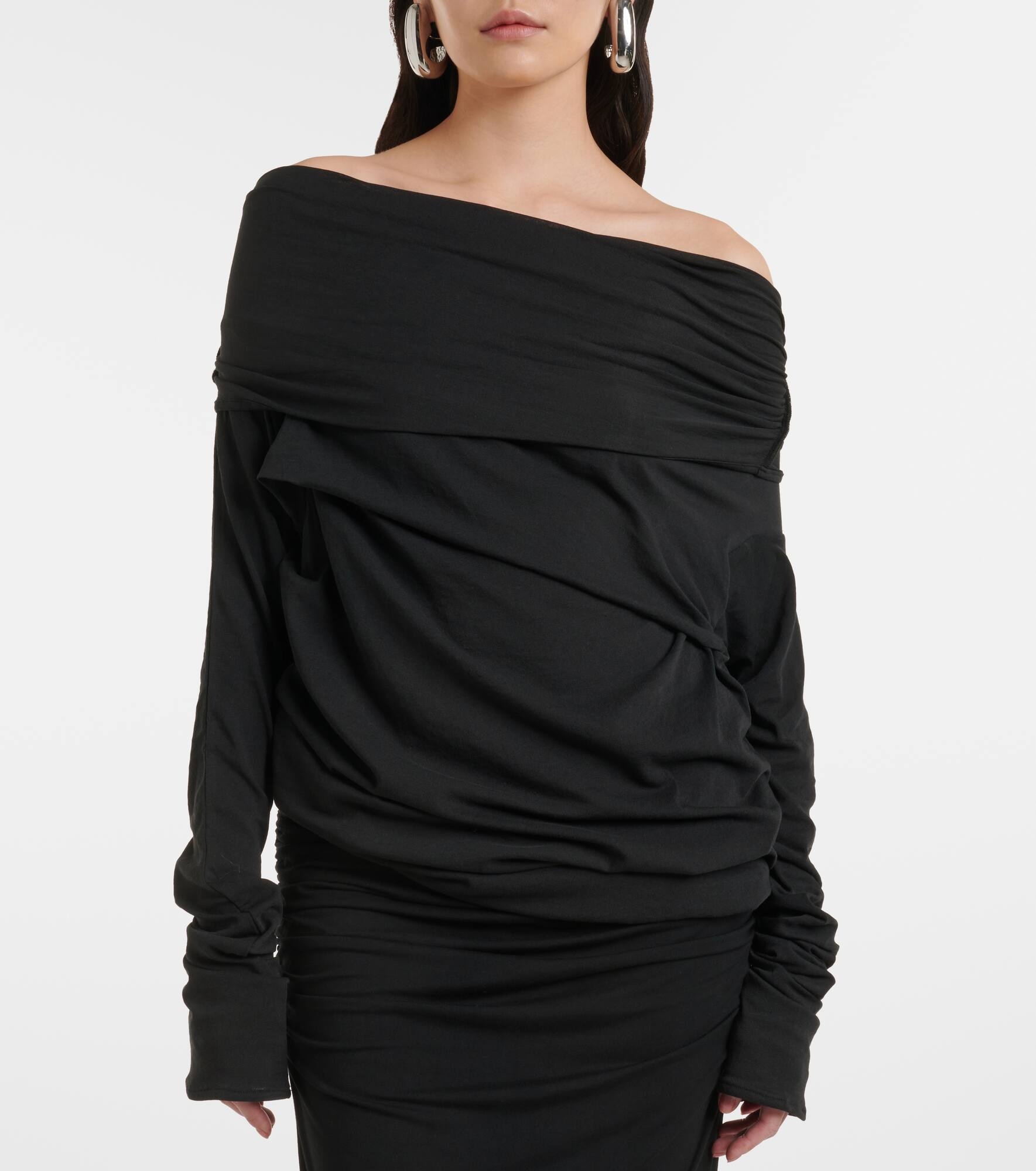 Bound cotton-blend top - 4