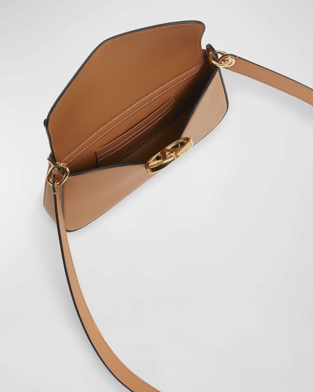 The Bold VLOGO Calfskin Leather Crossbody Bag - 3