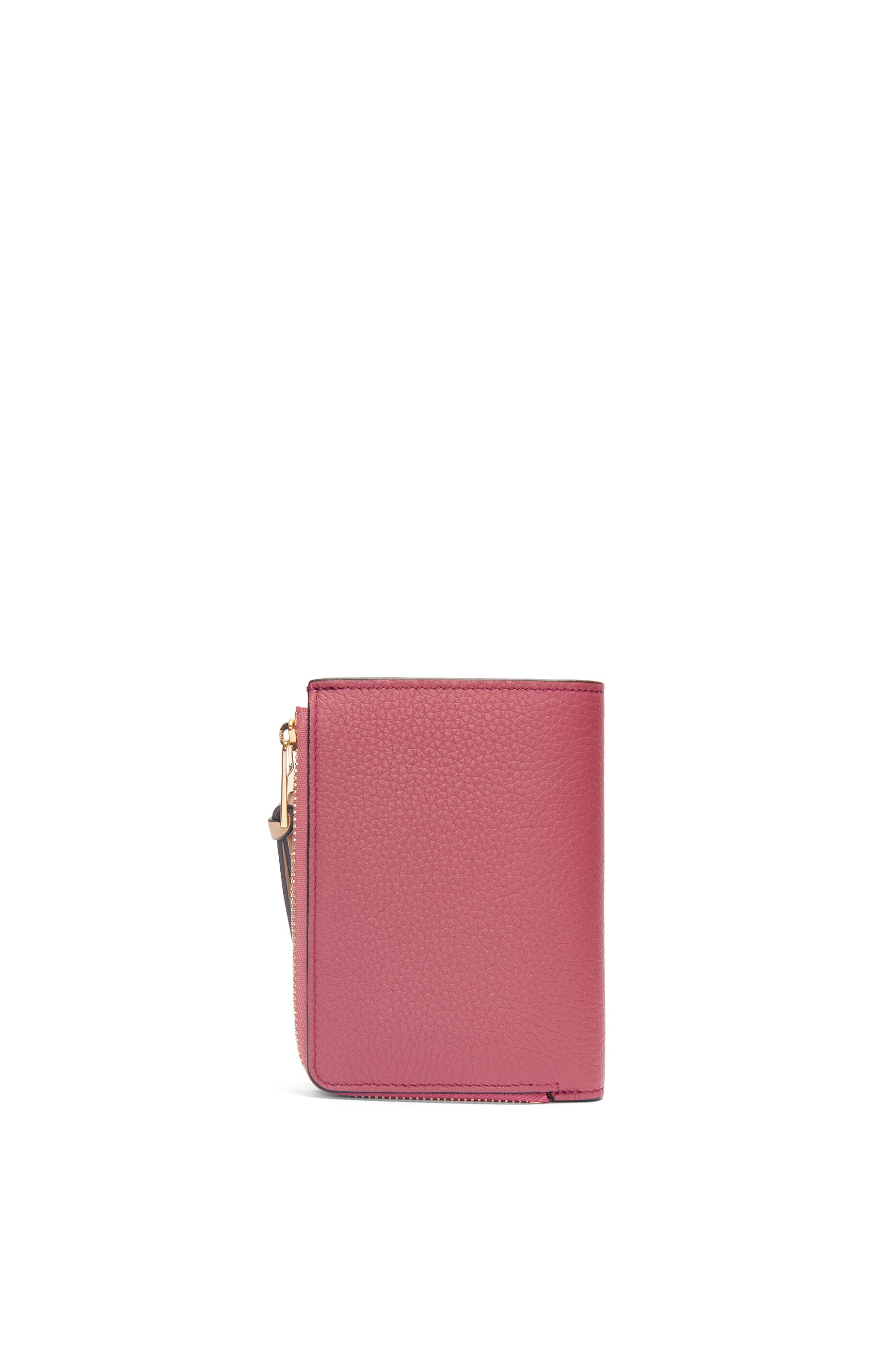 Slim zip bifold wallet in soft grained calfskin - 5