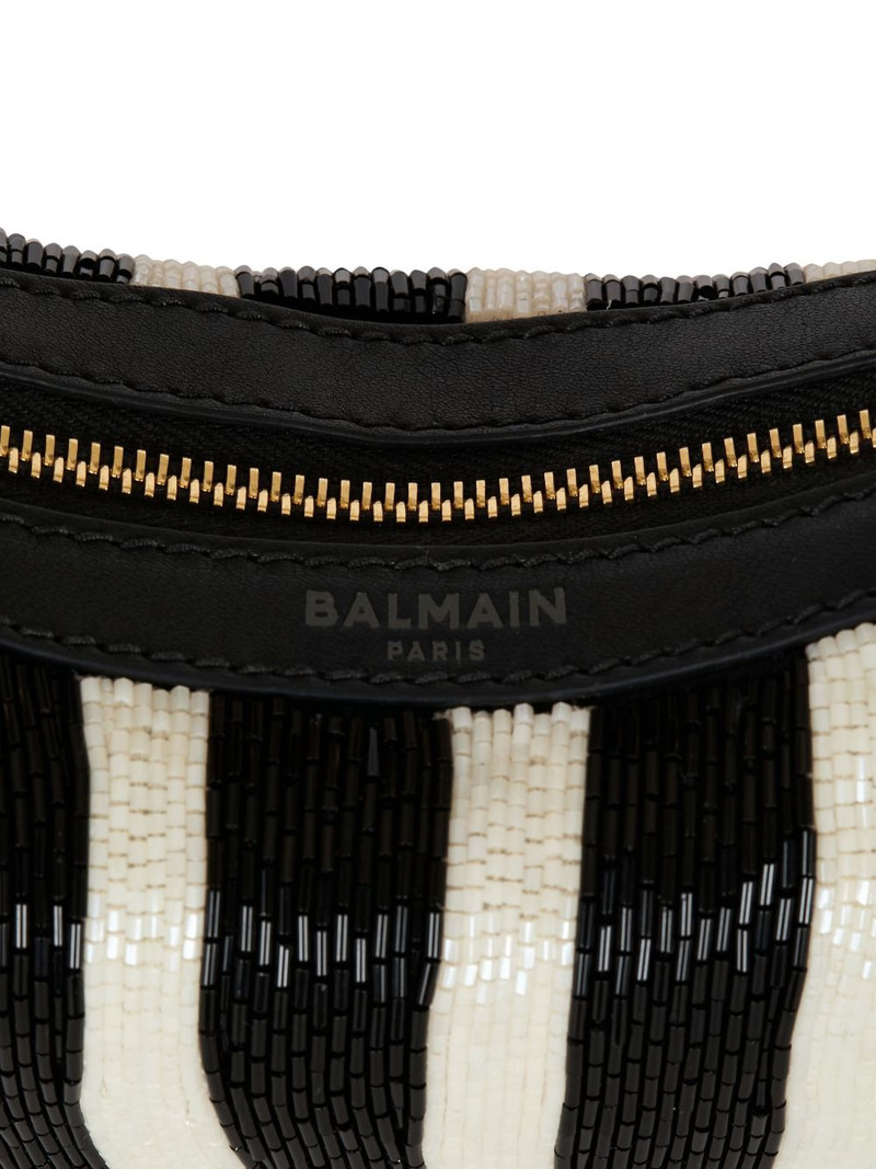 zebra-striped beaded shoulder bag 3