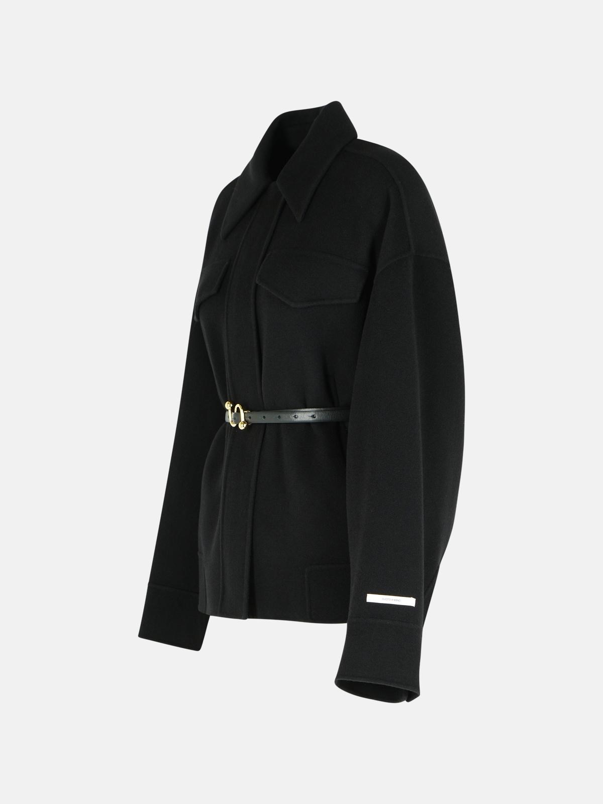 'CANTORE' BLACK VIRGIN WOOL JACKET - 2