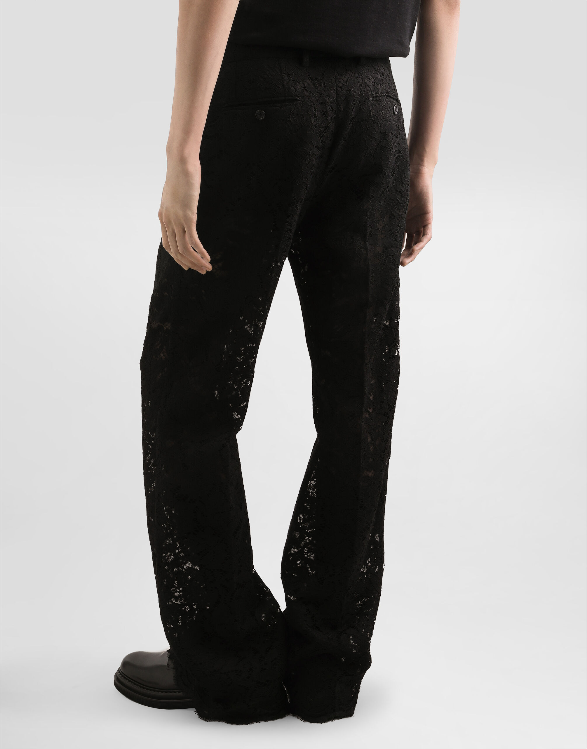 Cordonetto lace trousers - 3