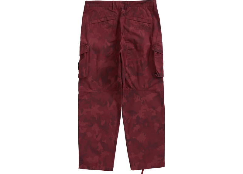 Supreme Supreme Stone Island Reactive Ice Camo Ripstop Cargo Pant Red outlook