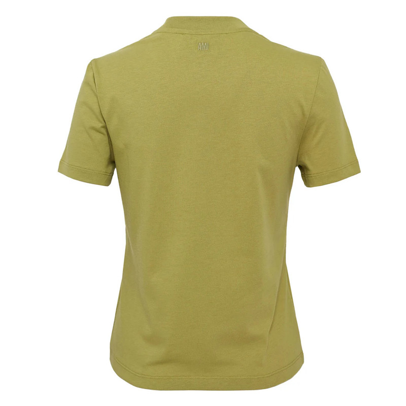 AMI Paris Cropped Contrasted ADC T-Shirt outlook