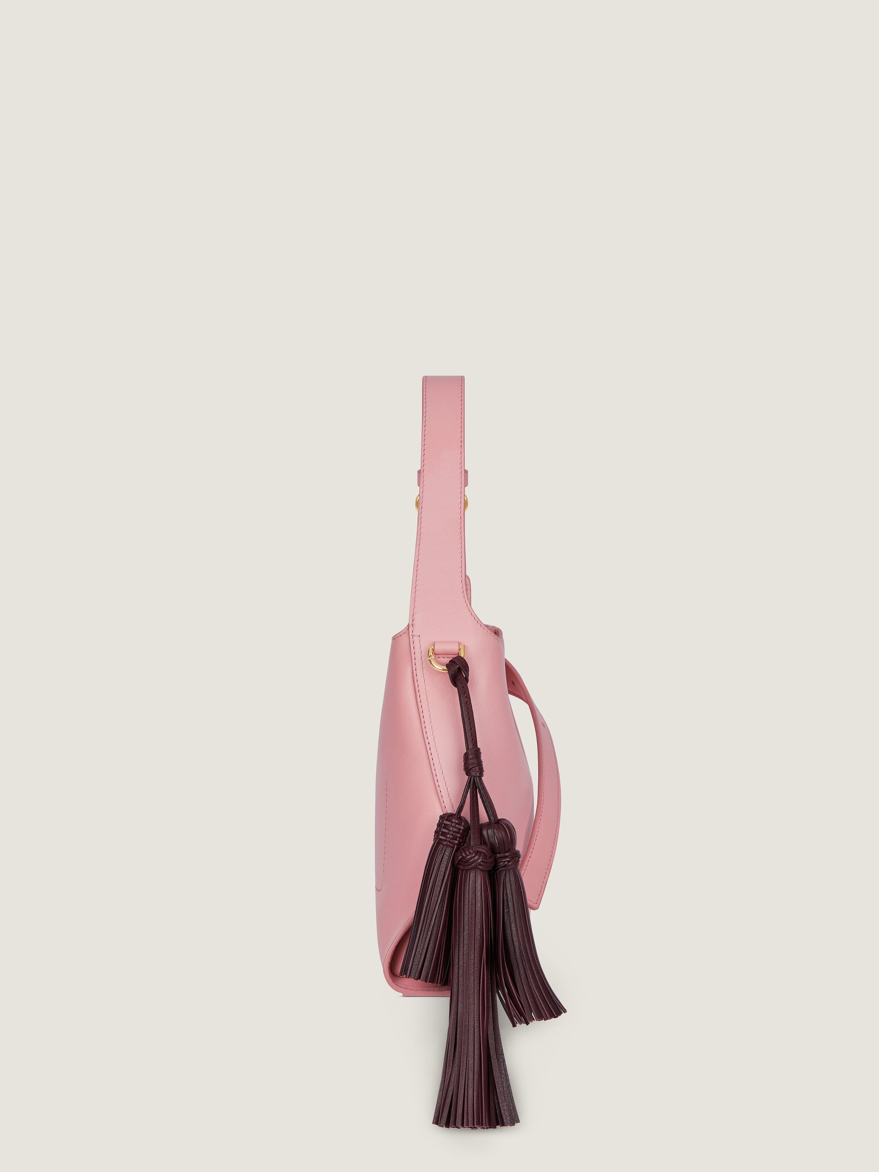 MINI BELTED HOBO BAG IN LEATHER - 2