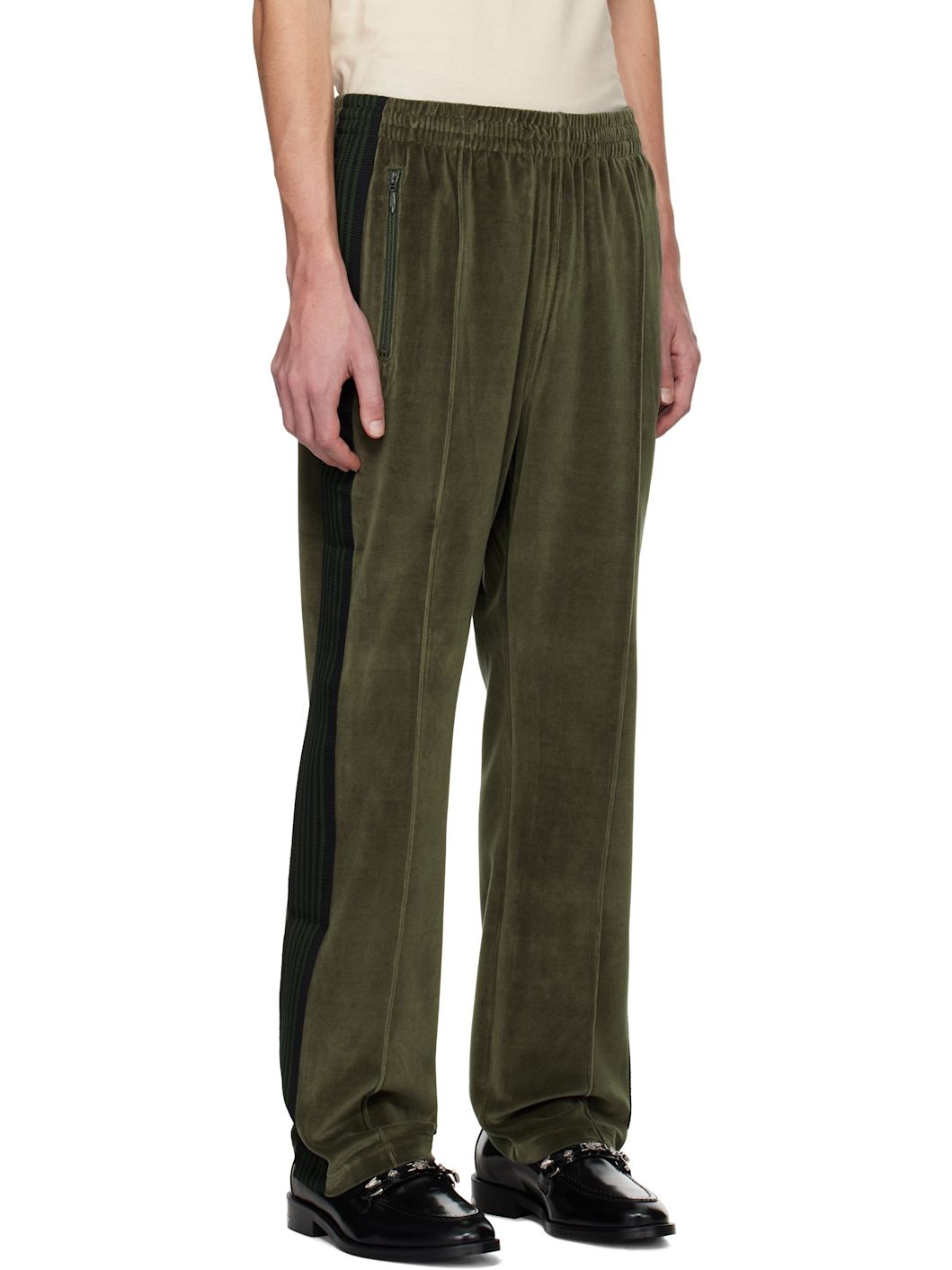 Khaki Narrow Track Pants - 2