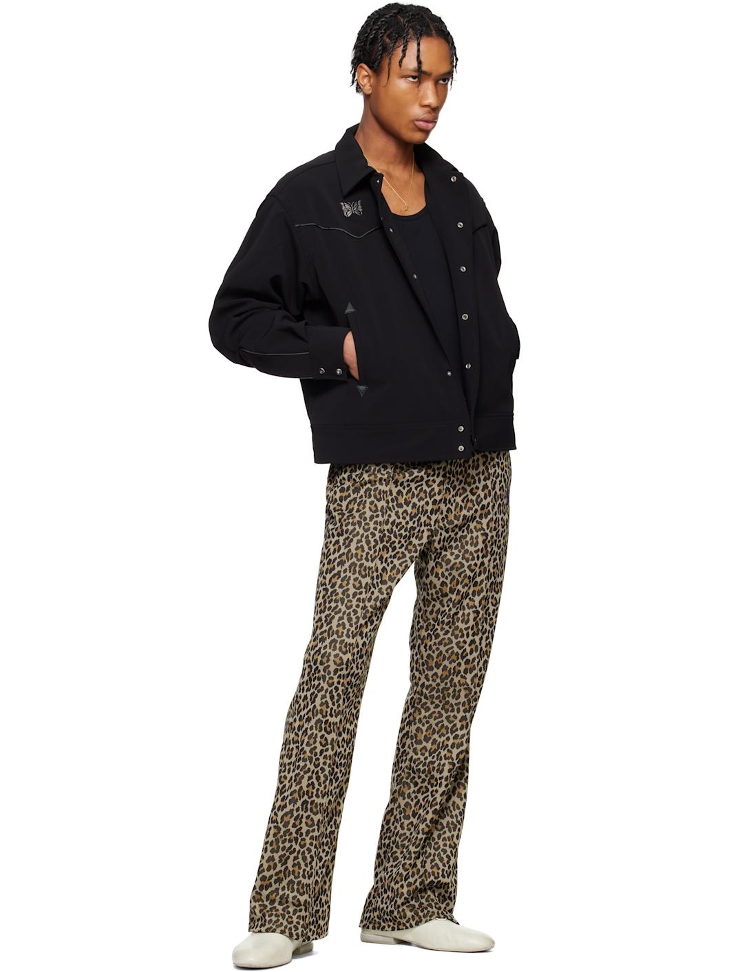 Beige Boot-Cut Jeans - 4