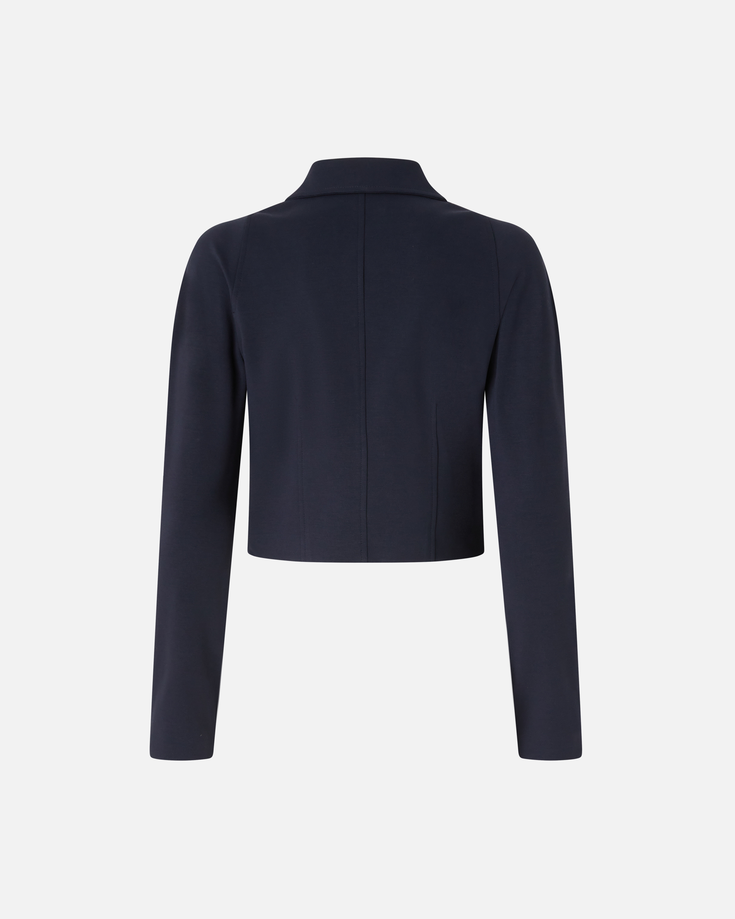 SHORT FULL MILANO-KNIT TECHNICAL FABRIC JACKET - 2