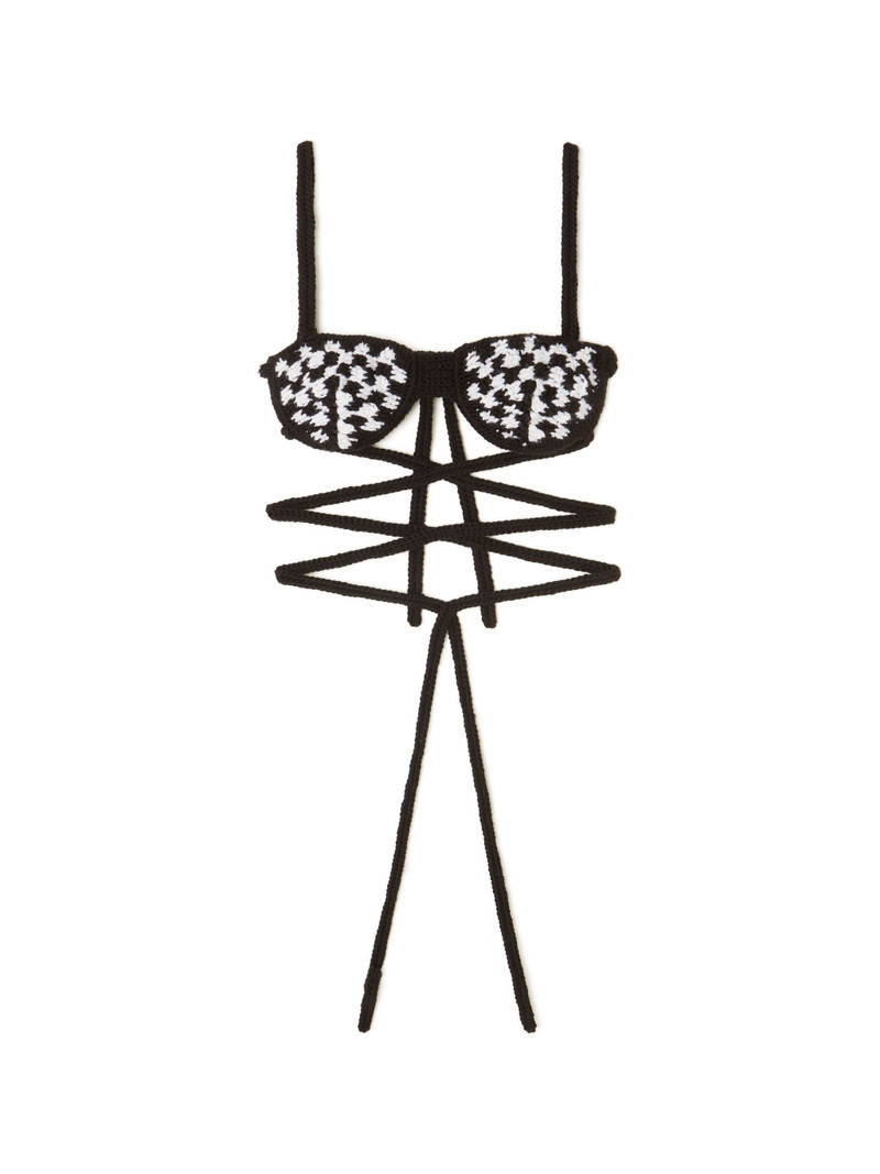 Alanui B & W Crochet Bra outlook