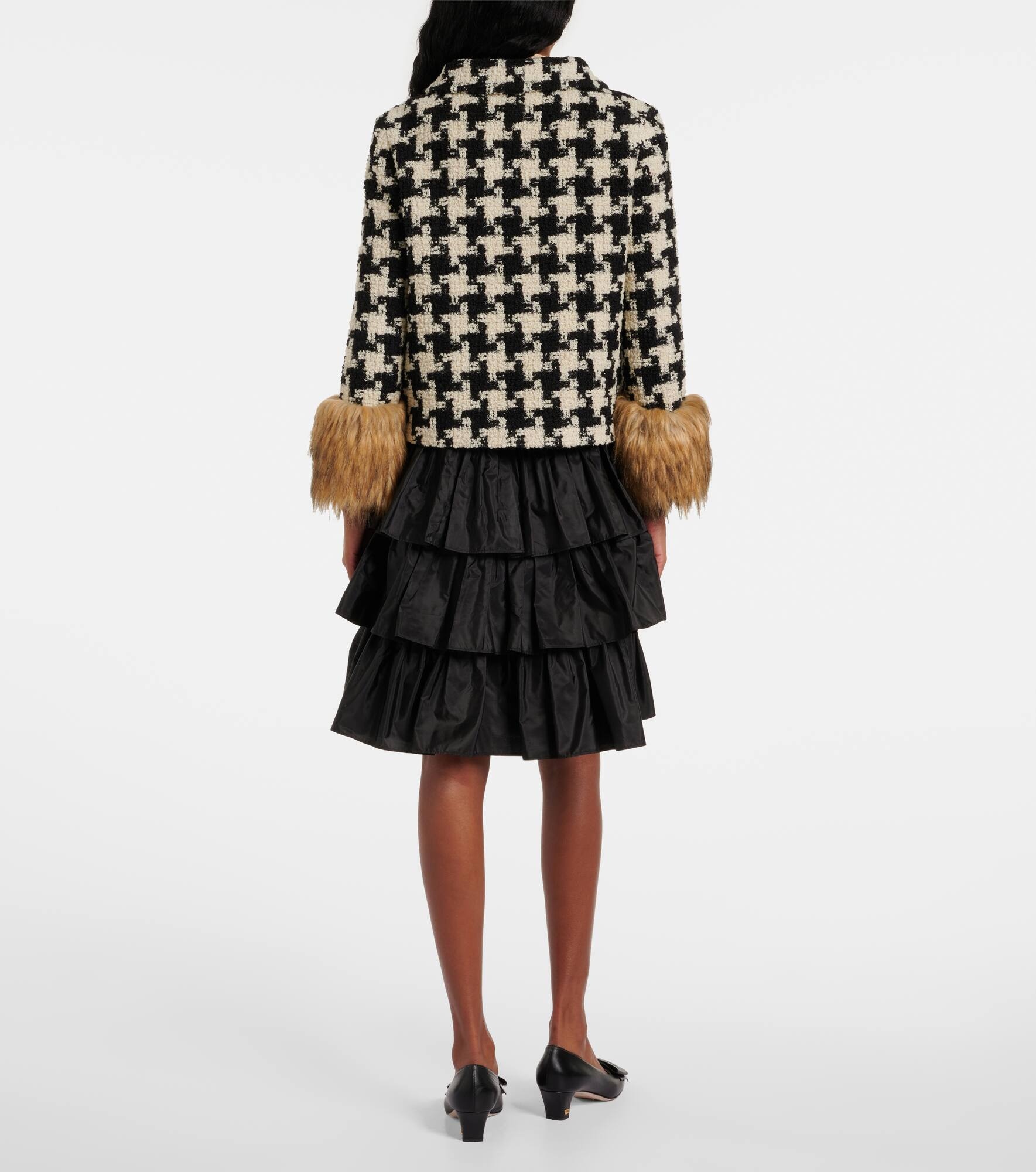 Macro Pied De Poule tweed jacket - 3