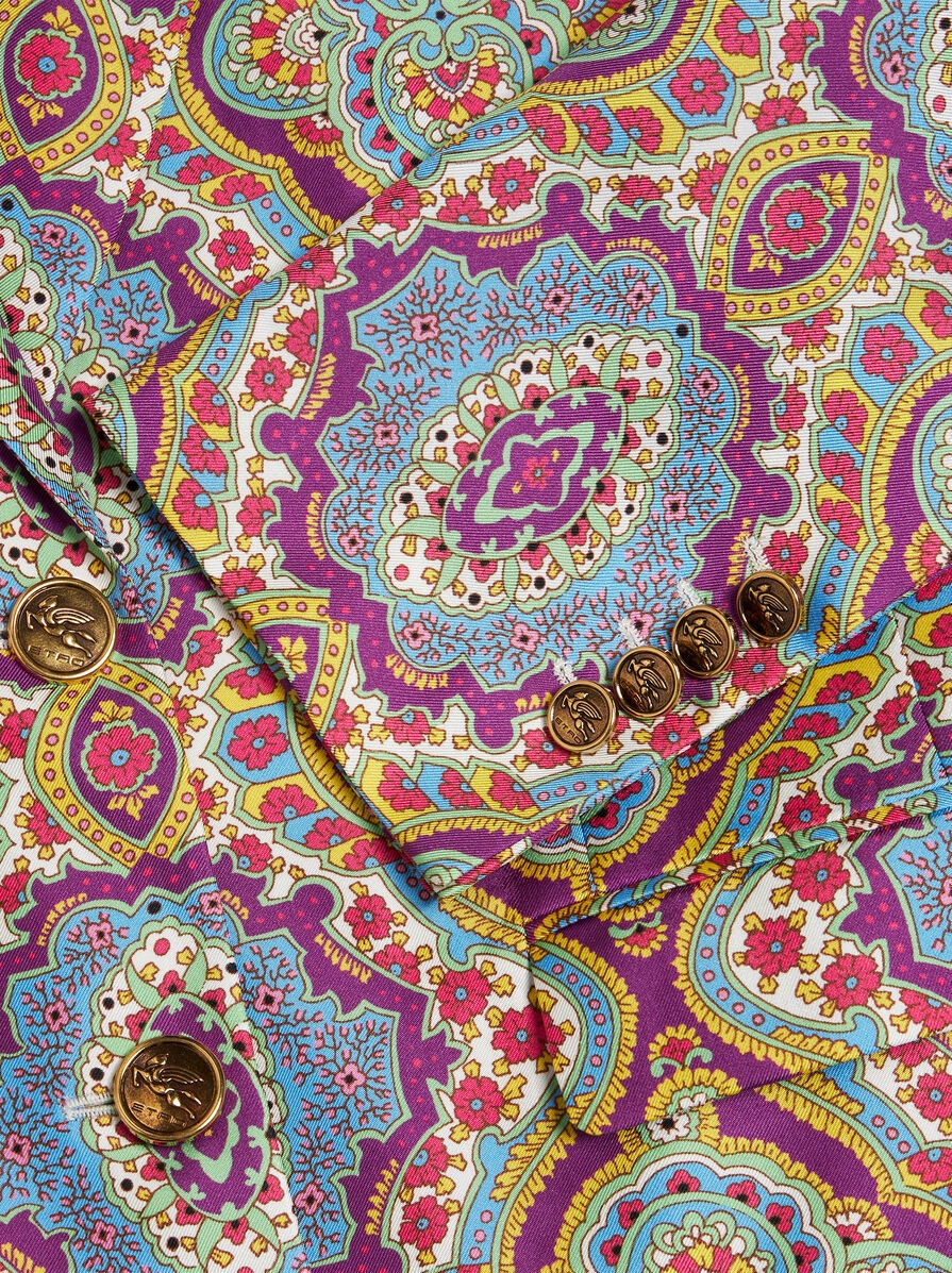 PRINTED SILK JACKET - 7