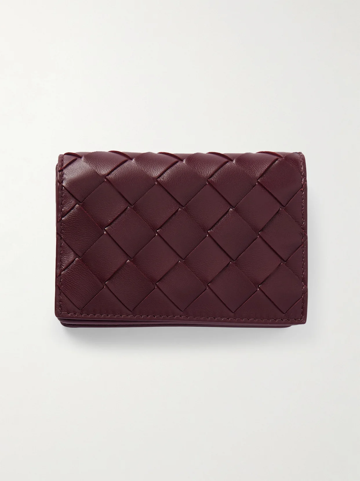 Intrecciato Leather Cardholder - 1