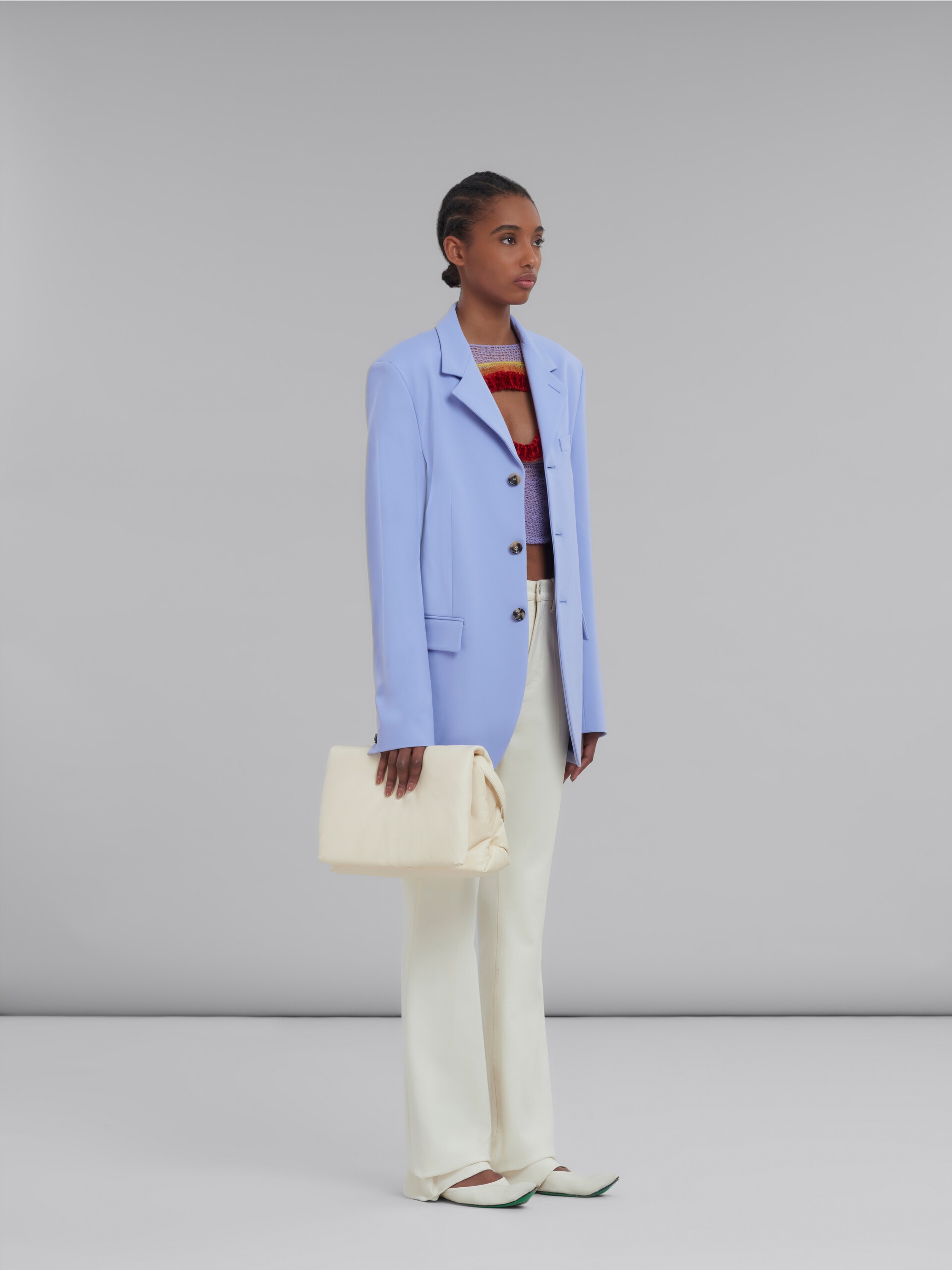 LILAC SINGLE-BREASTED JERSEY BLAZER - 6